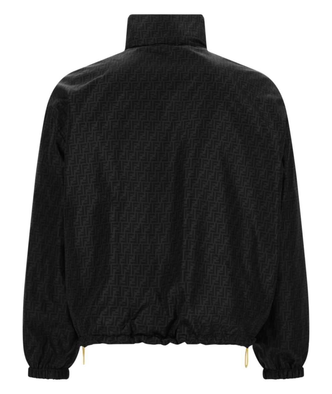 FENDI Черная полиамидовая куртка, фото 4