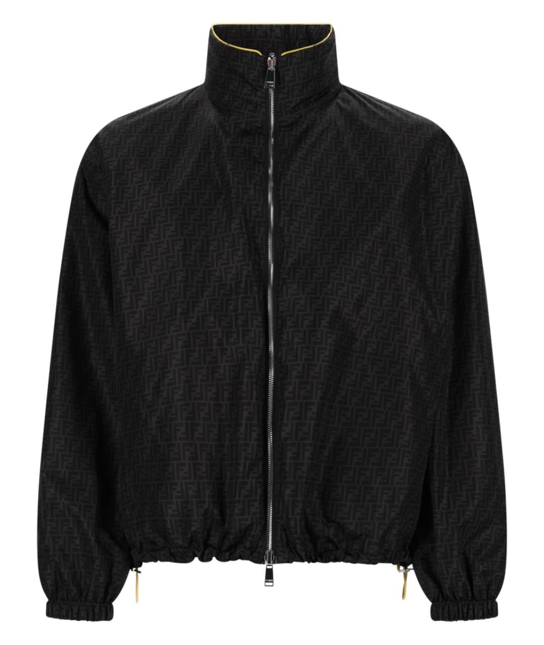 FENDI Черная полиамидовая куртка, фото 3