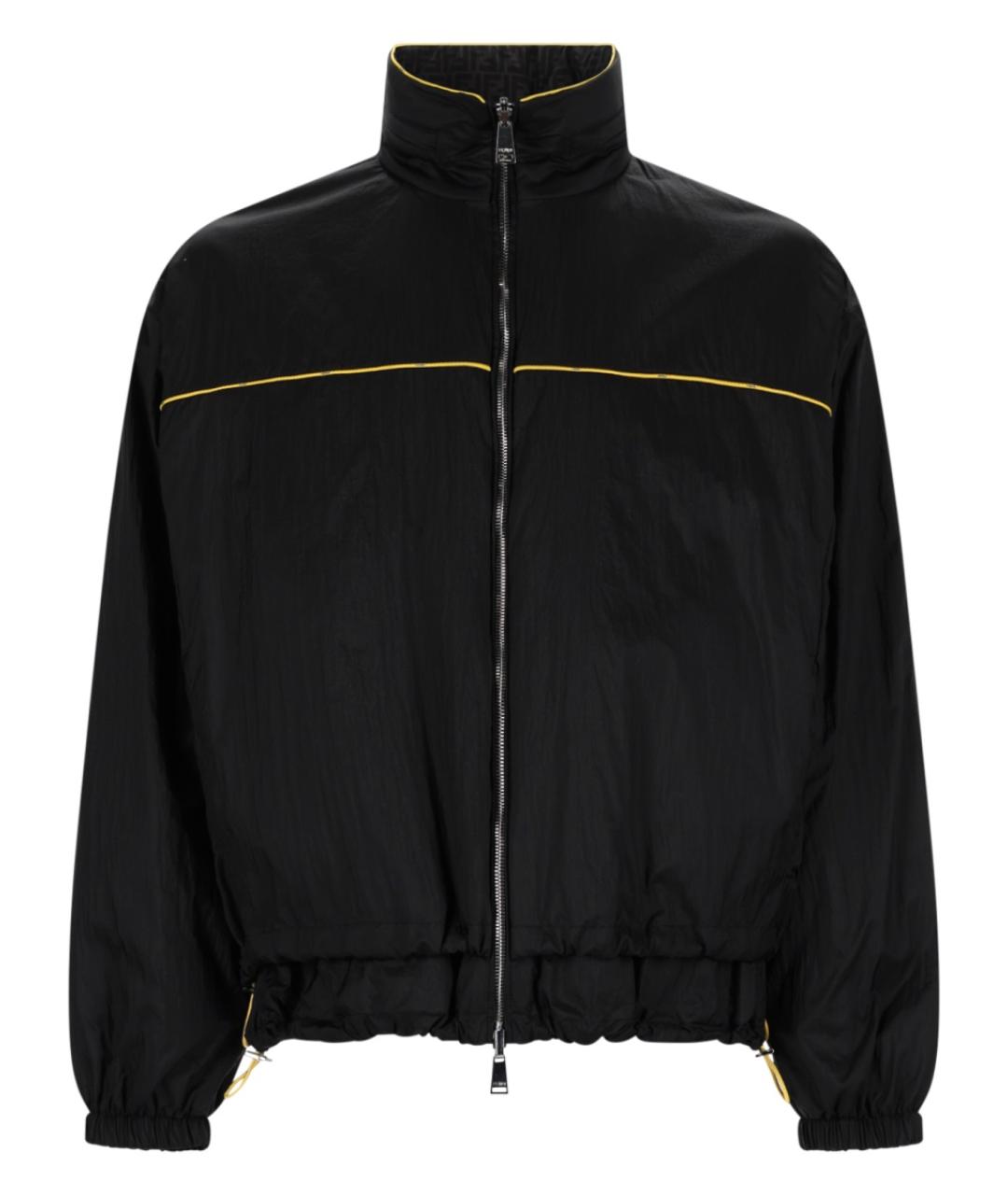 FENDI Черная полиамидовая куртка, фото 1