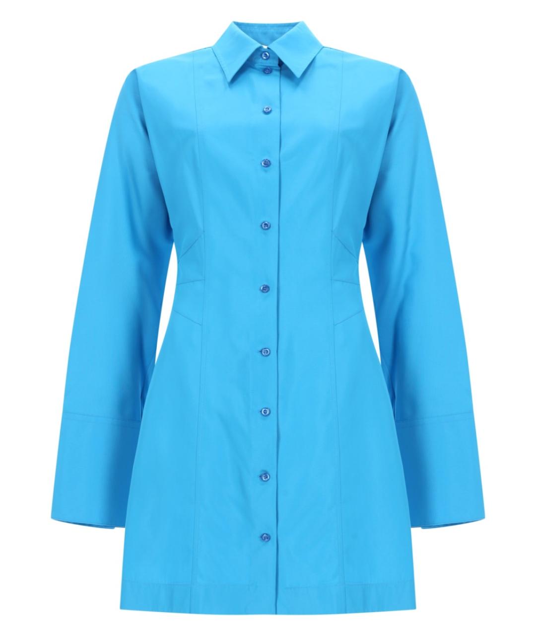 FENDI Синее вискозное повседневное платье, фото 1