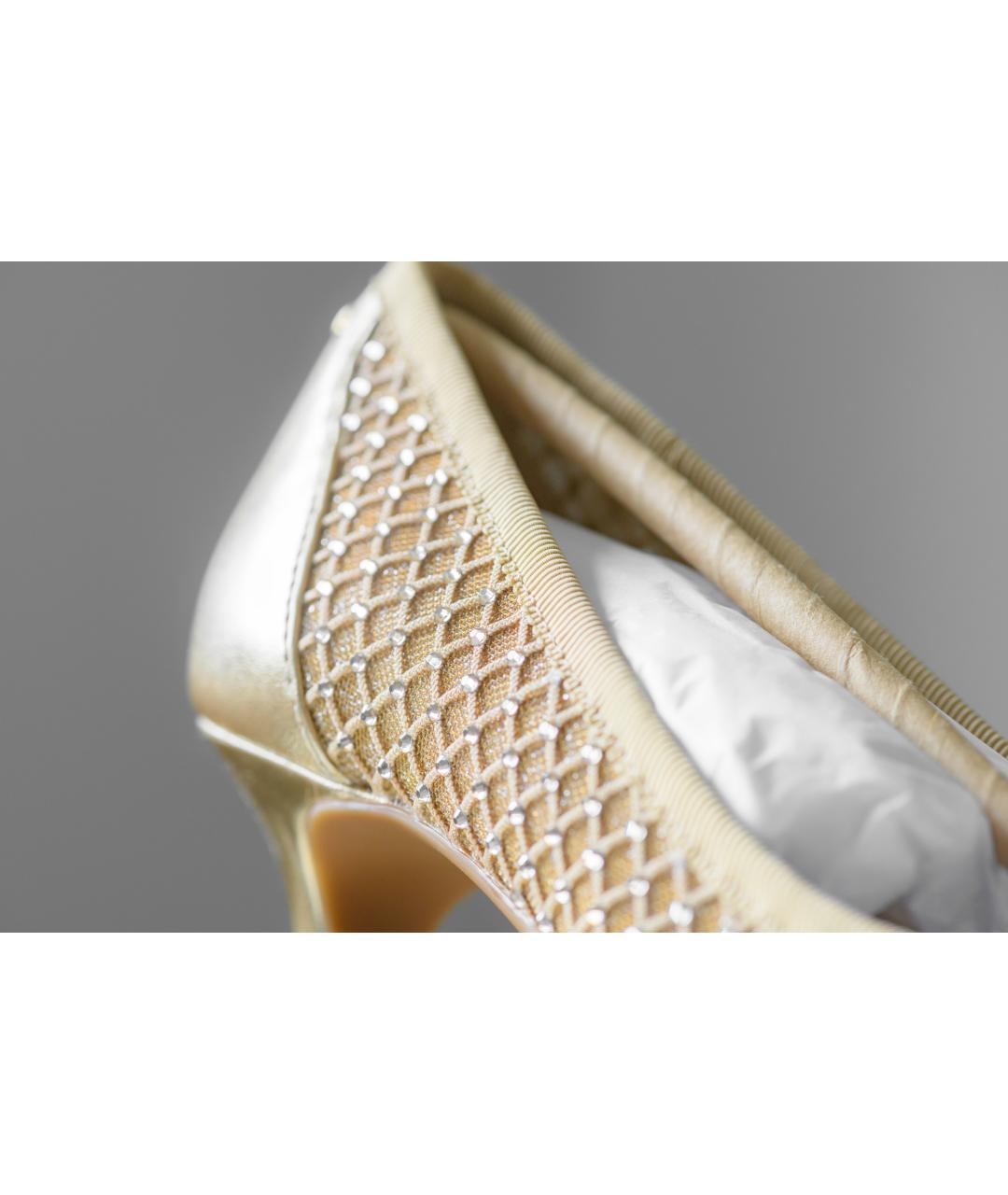 MICHAEL KORS Золотые туфли из искусственной кожи, фото 5