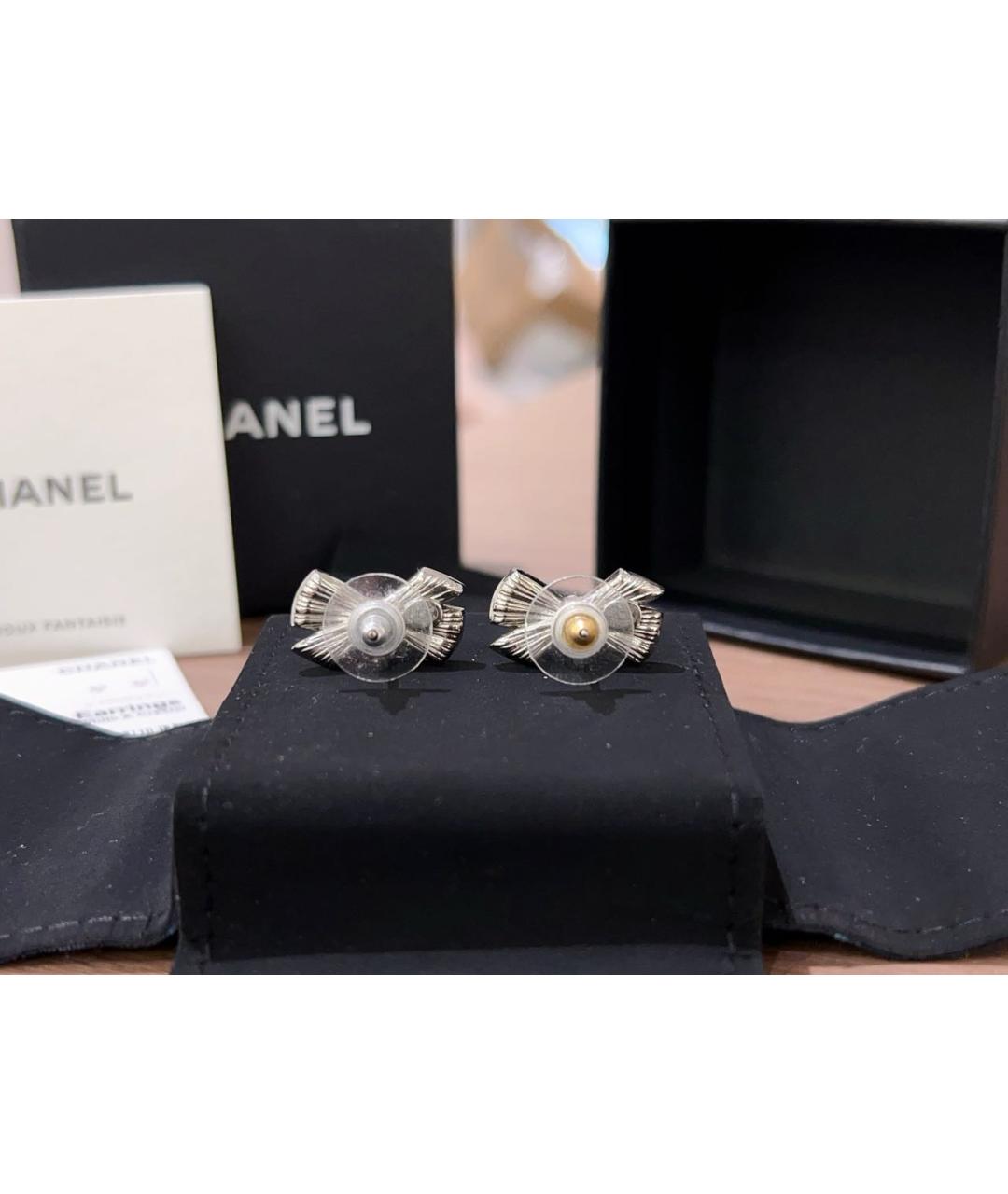 CHANEL Серебряные серьги, фото 3