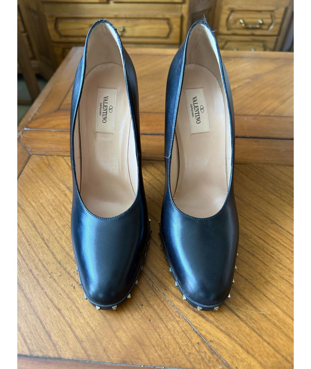 VALENTINO Черные кожаные туфли, фото 2