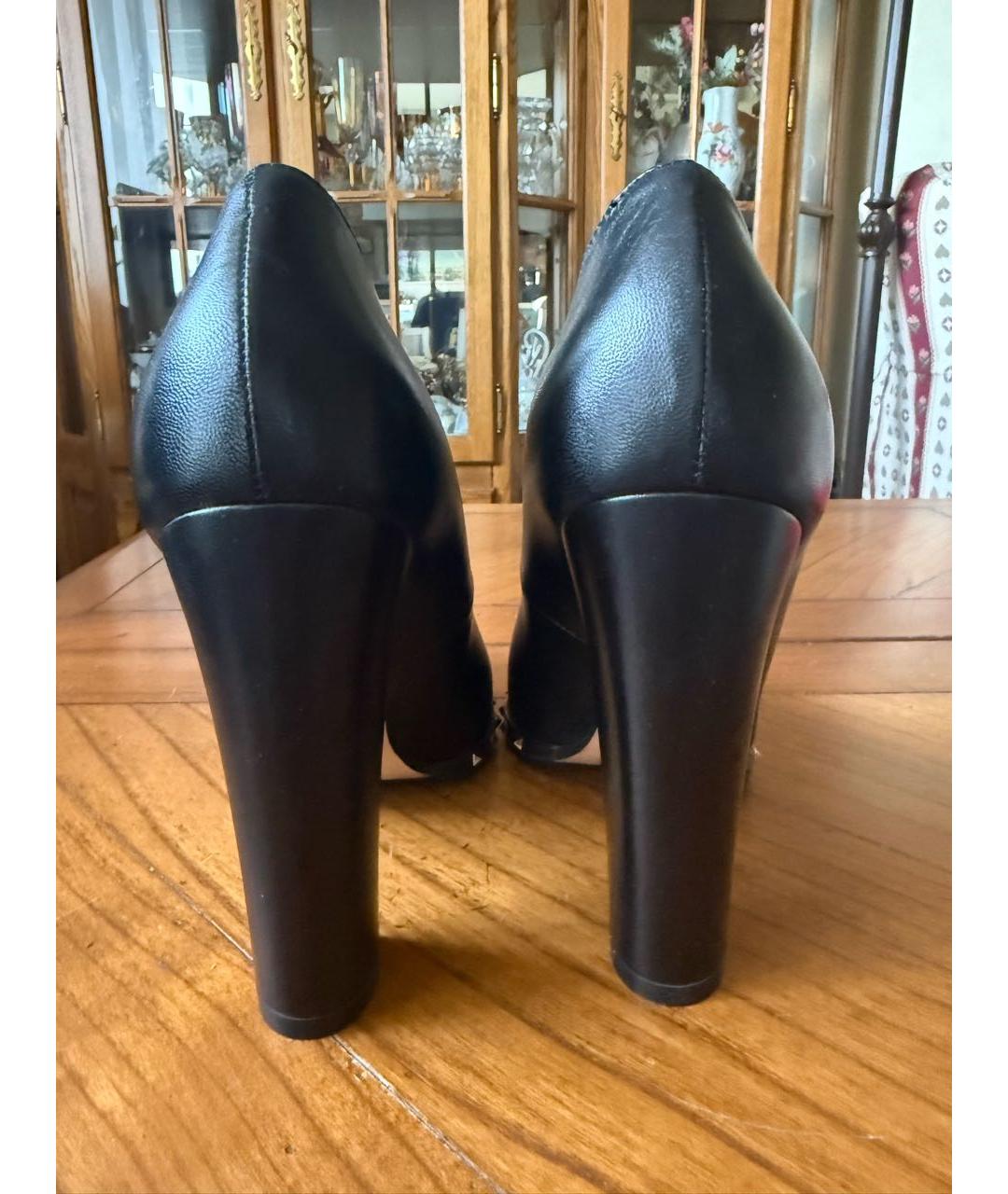 VALENTINO Черные кожаные туфли, фото 4