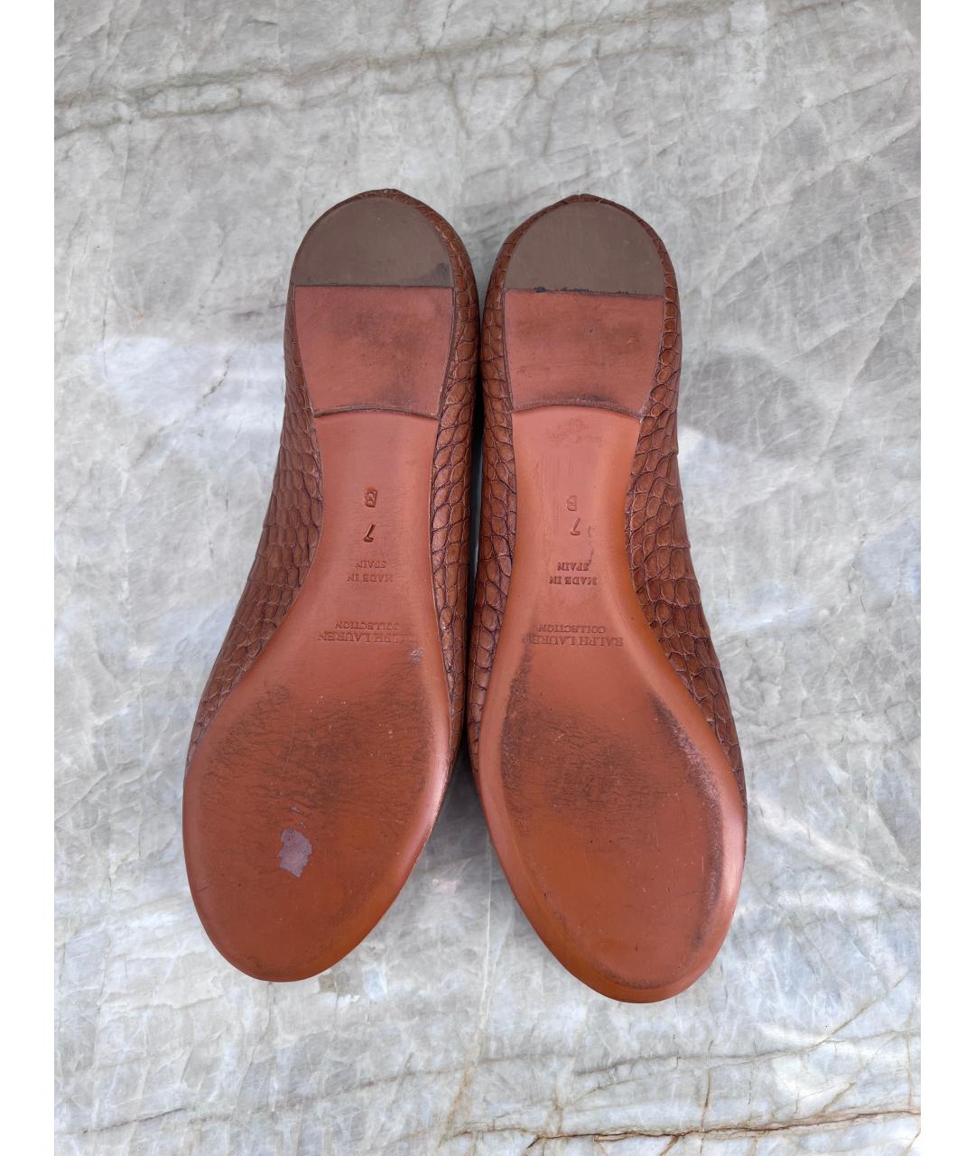 RALPH LAUREN COLLECTION Балетки из экзотической кожи, фото 5