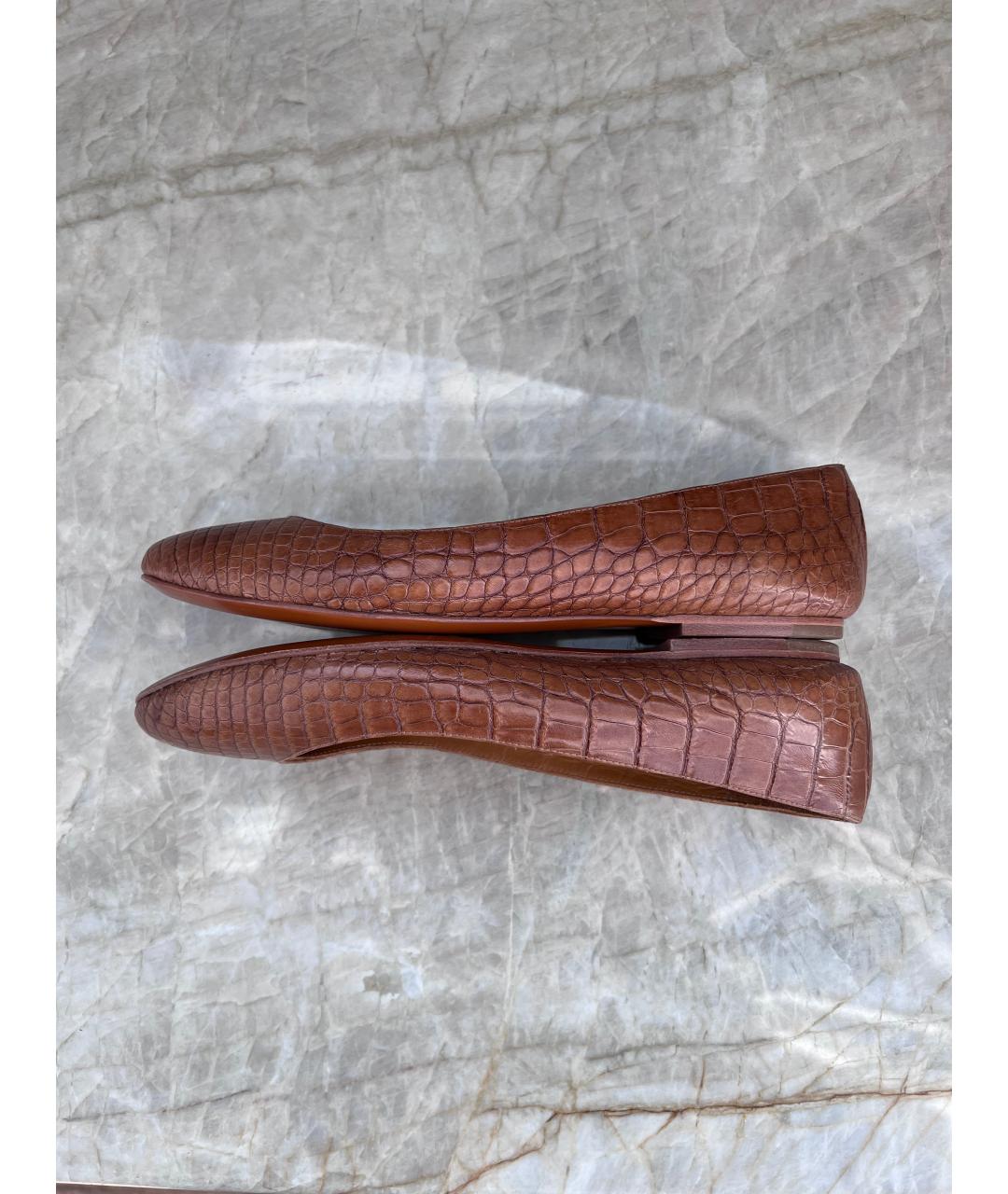 RALPH LAUREN COLLECTION Балетки из экзотической кожи, фото 7