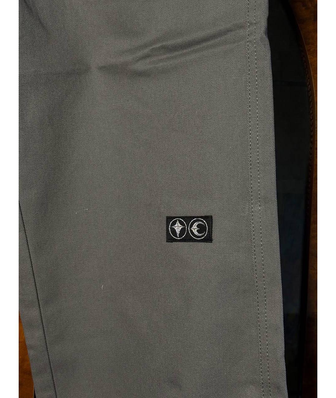 THUG CLUB Антрацитовые хлопковые прямые джинсы, фото 5