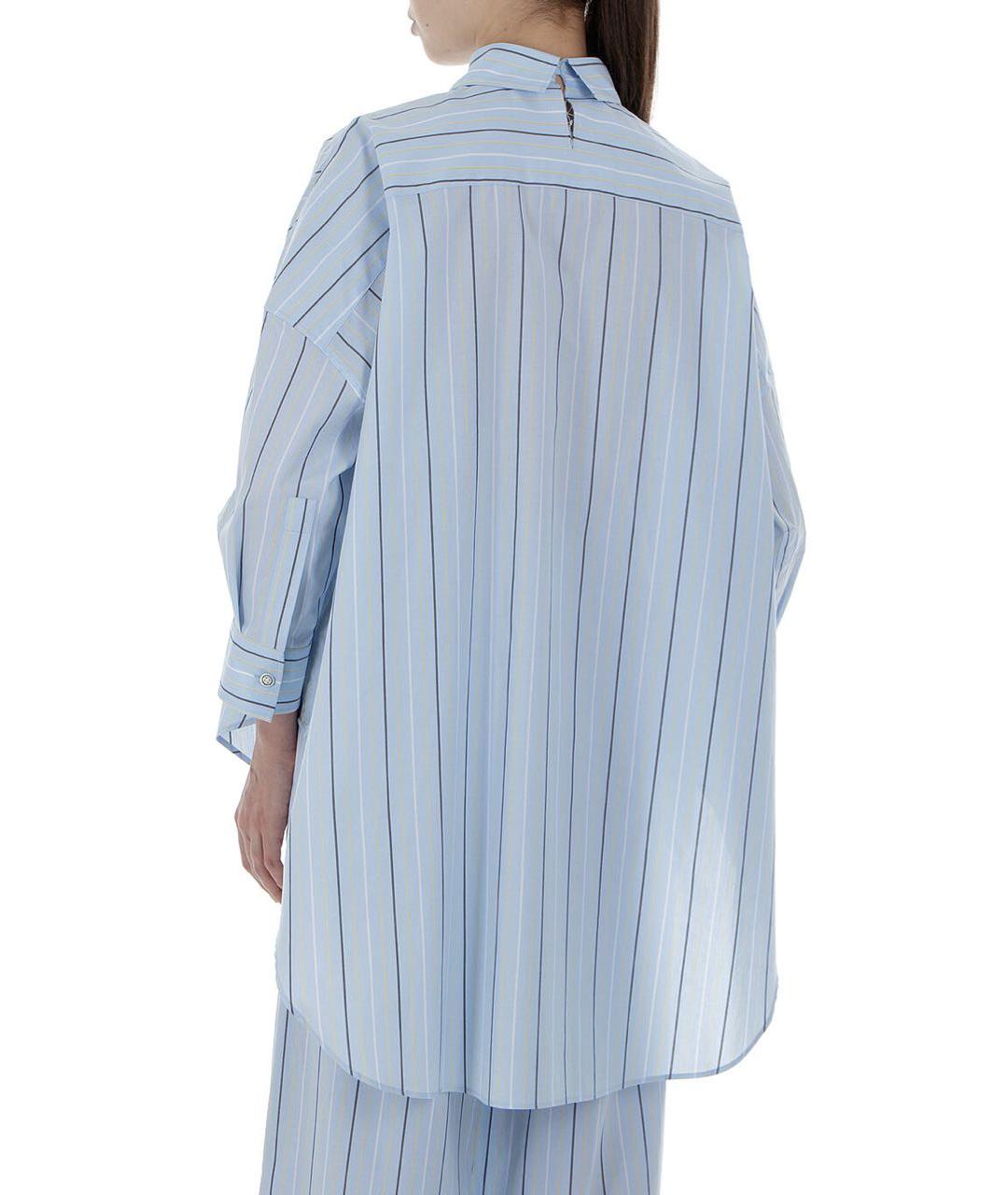 MARNI Голубая хлопковая рубашка, фото 2