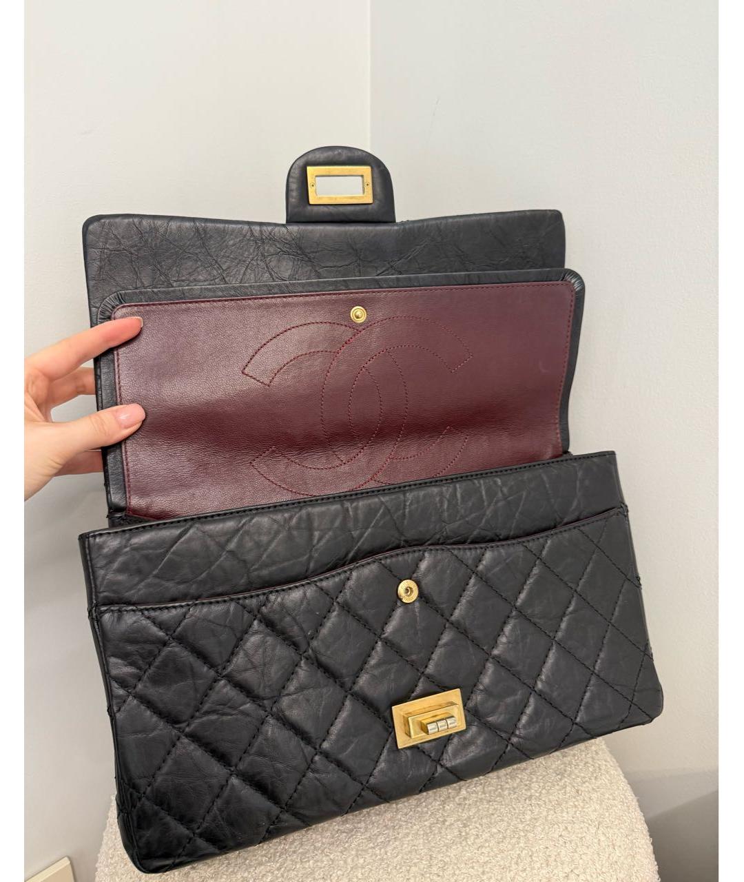 CHANEL Черная кожаная сумка через плечо, фото 8