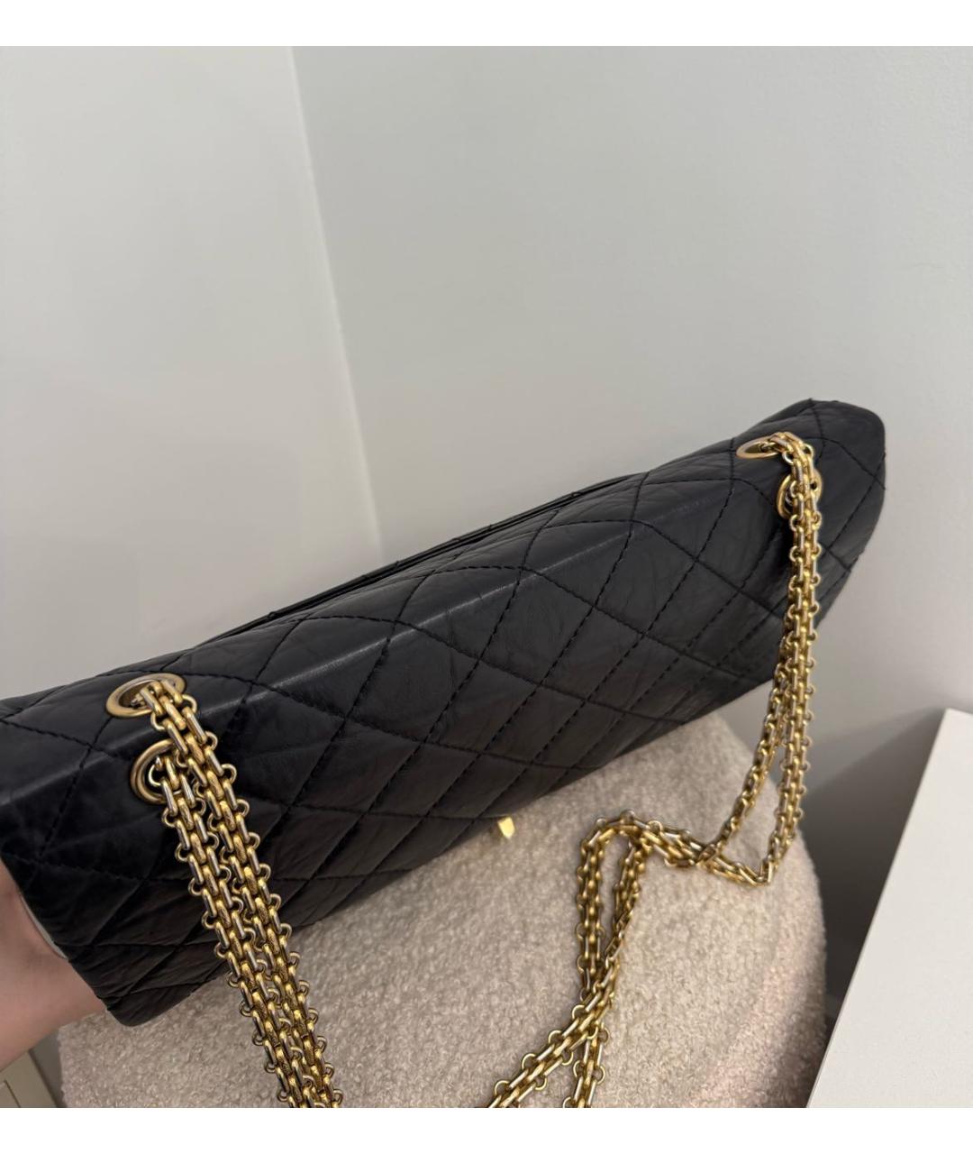 CHANEL Черная кожаная сумка через плечо, фото 7