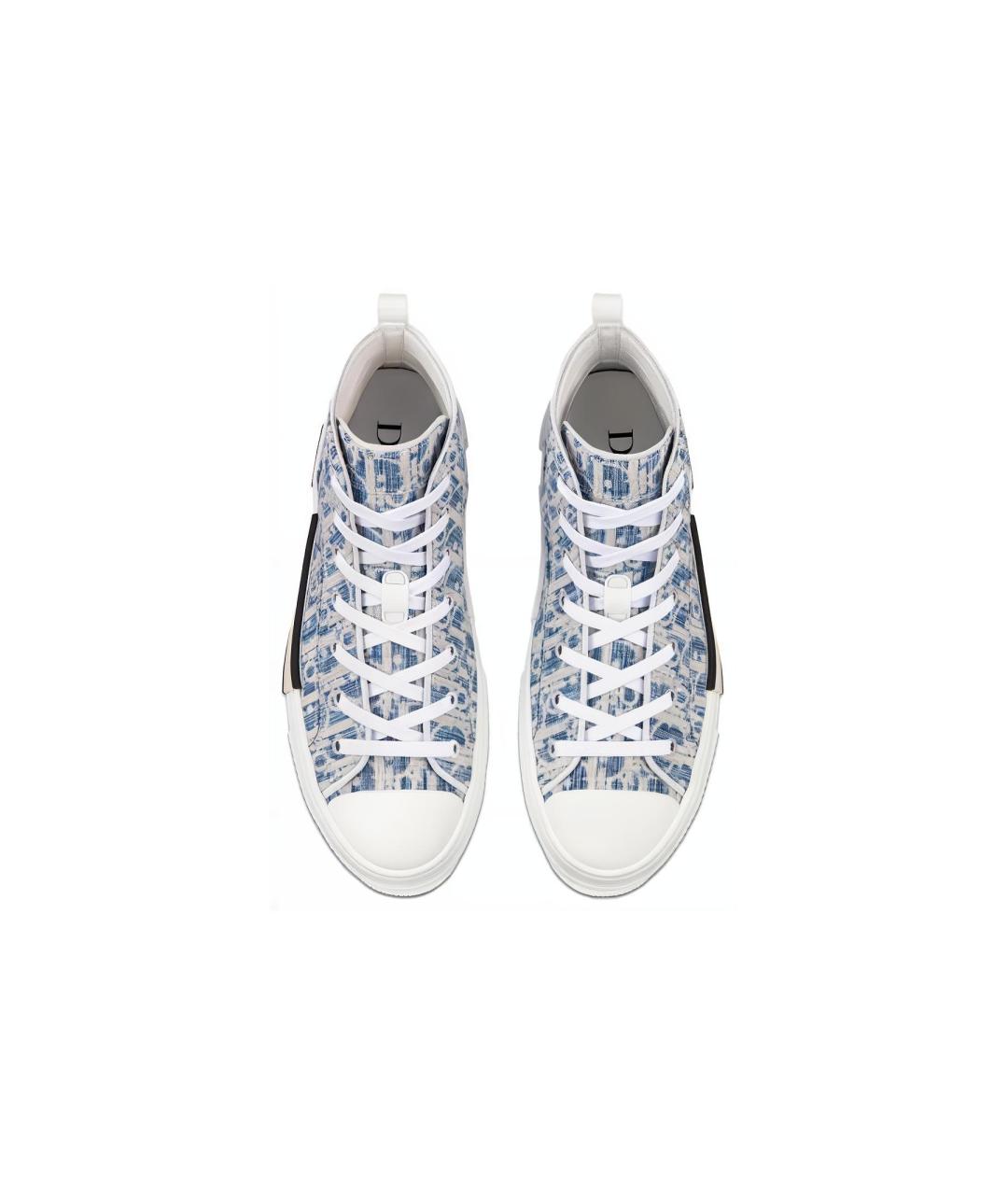 CHRISTIAN DIOR Голубые высокие кроссовки / кеды, фото 4