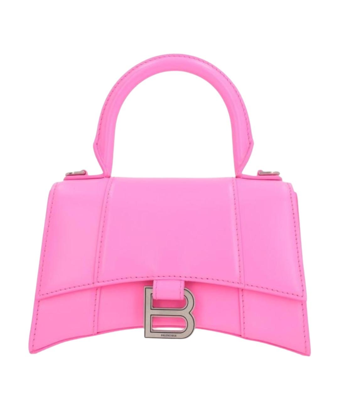 BALENCIAGA Розовая кожаная сумка через плечо, фото 1