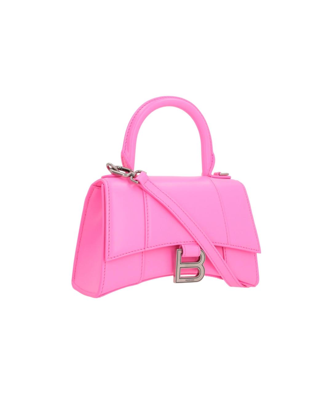 BALENCIAGA Розовая кожаная сумка через плечо, фото 2