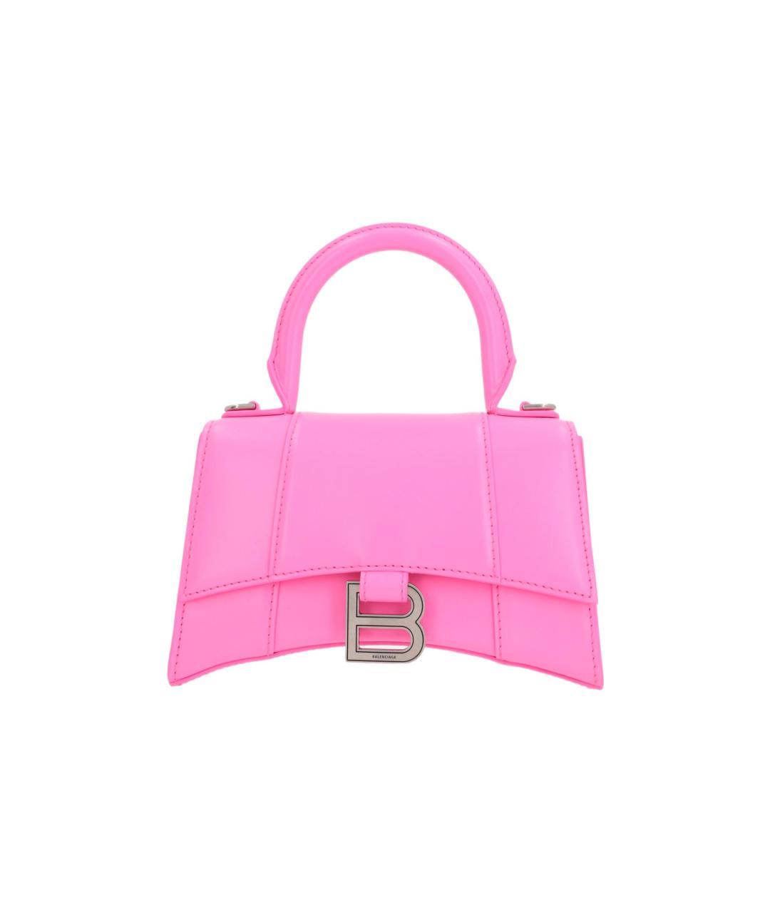 BALENCIAGA Розовая кожаная сумка через плечо, фото 6