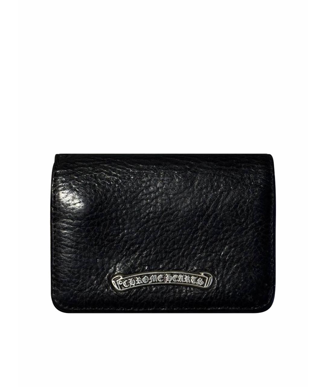 CHROME HEARTS Черный кожаный кардхолдер, фото 1