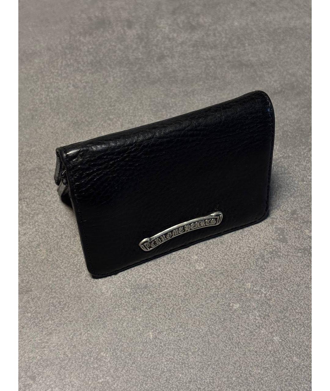 CHROME HEARTS Черный кожаный кардхолдер, фото 2