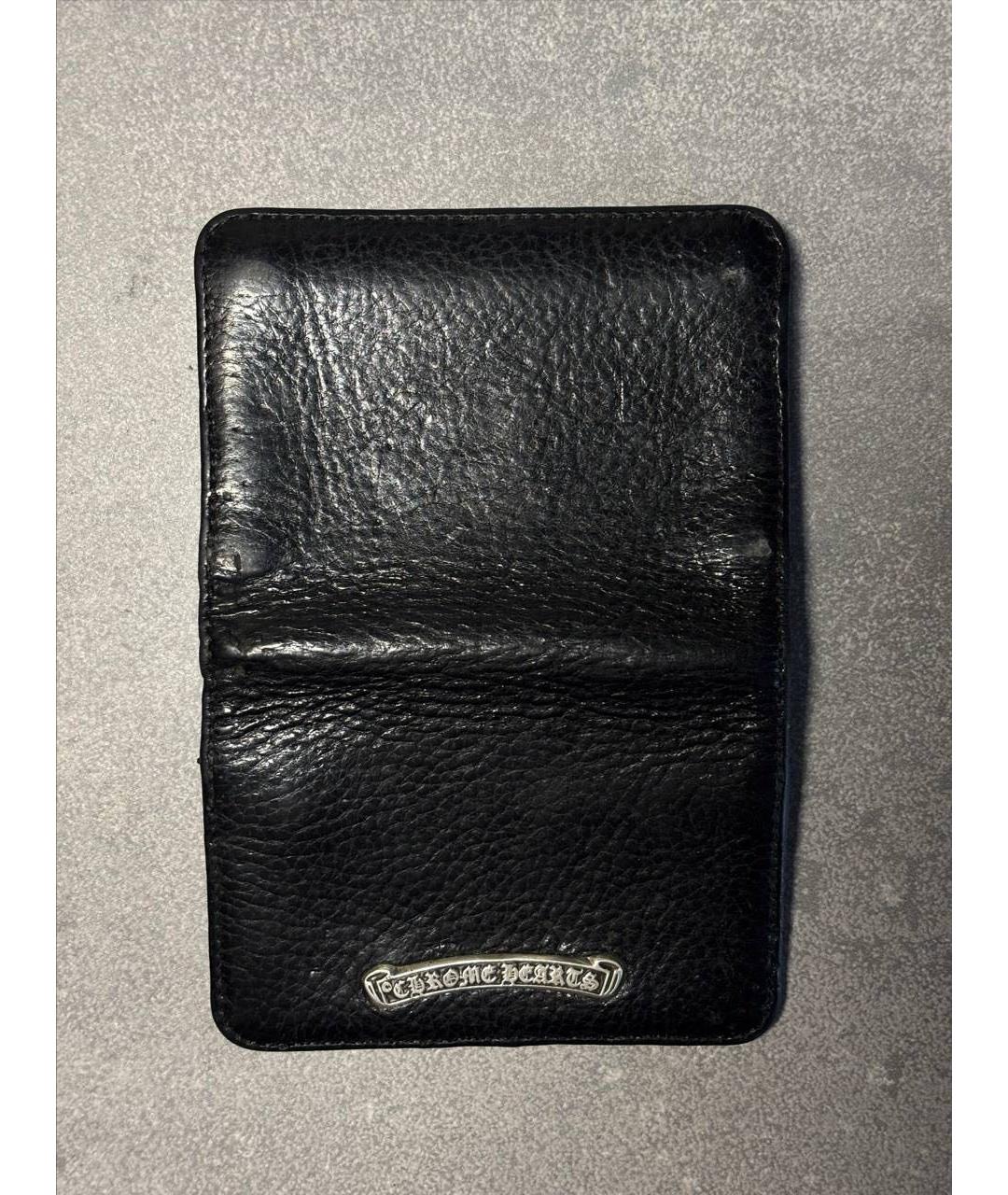 CHROME HEARTS Черный кожаный кардхолдер, фото 3