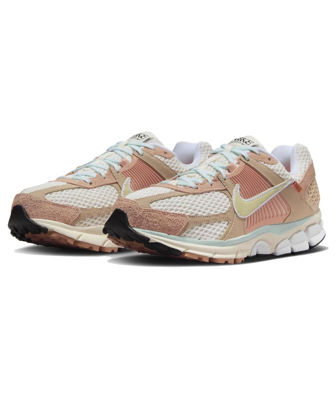 NIKE Бежевые кожаные кроссовки, фото 3