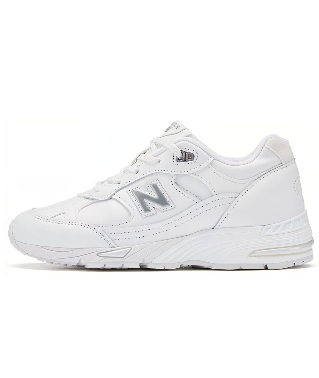 NEW BALANCE Белые кожаные кроссовки, фото 2