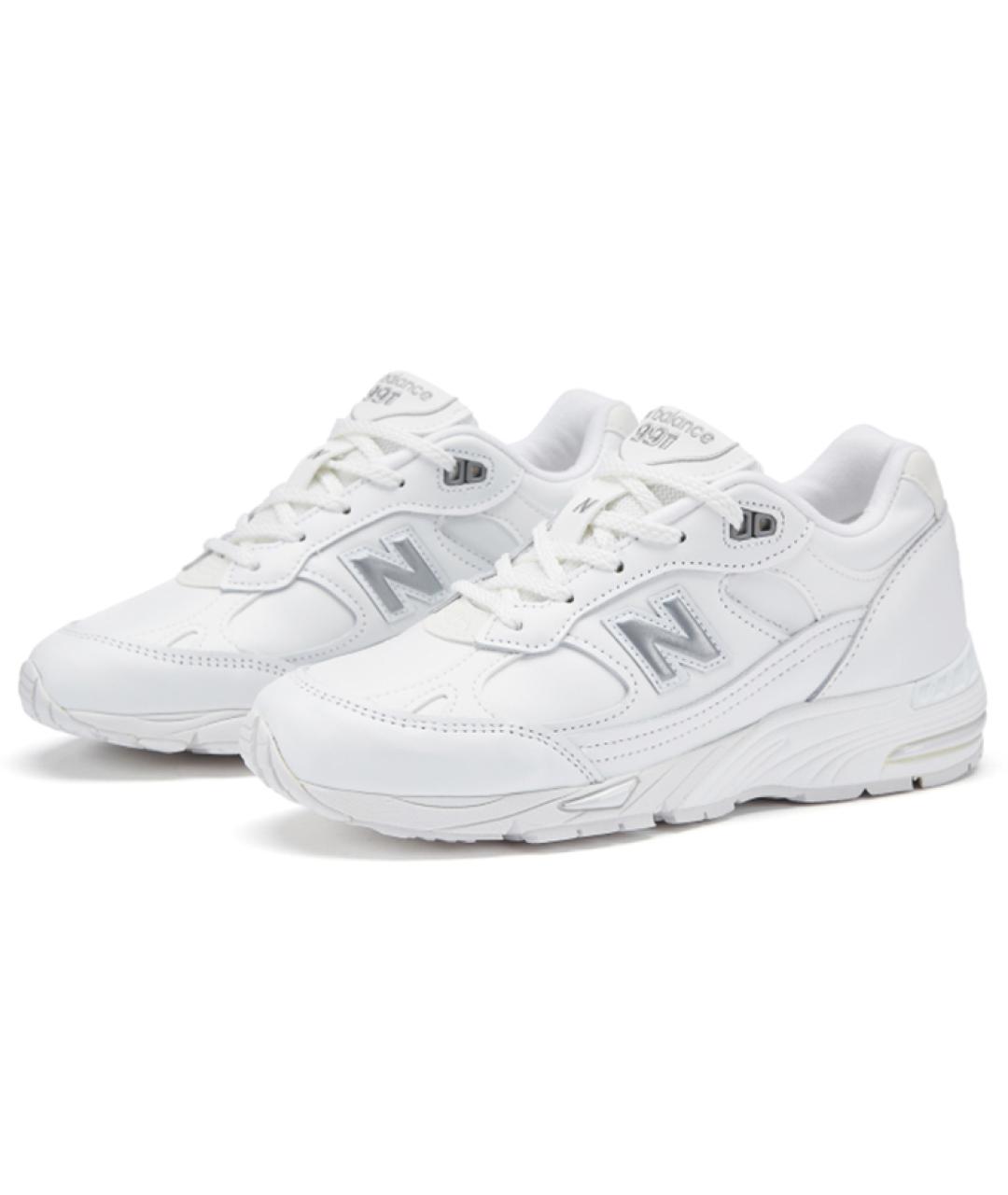 NEW BALANCE Белые кожаные кроссовки, фото 3