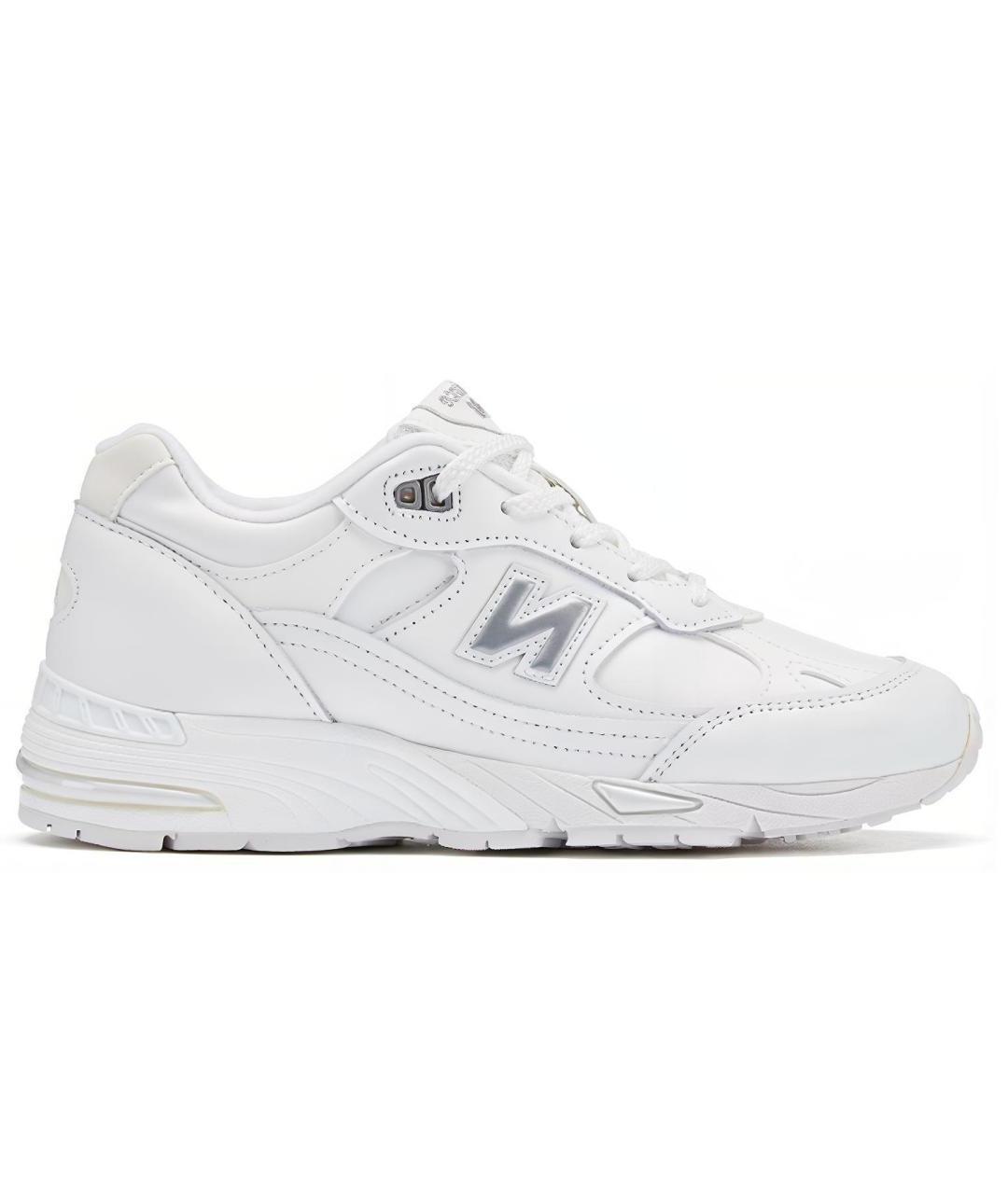 NEW BALANCE Белые кожаные кроссовки, фото 1