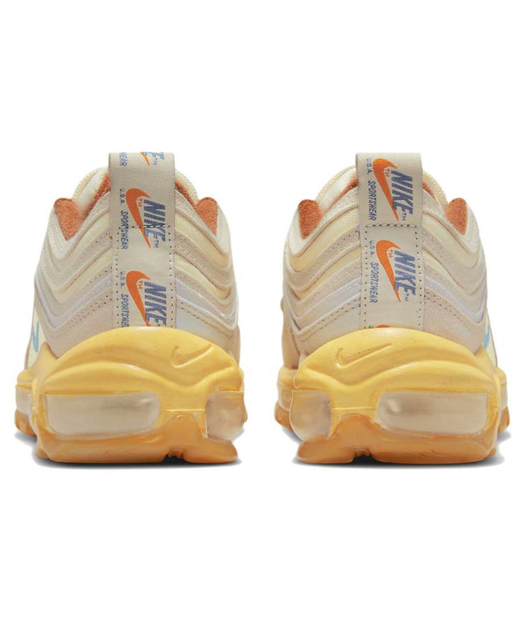 NIKE Бежевые кожаные кроссовки, фото 6