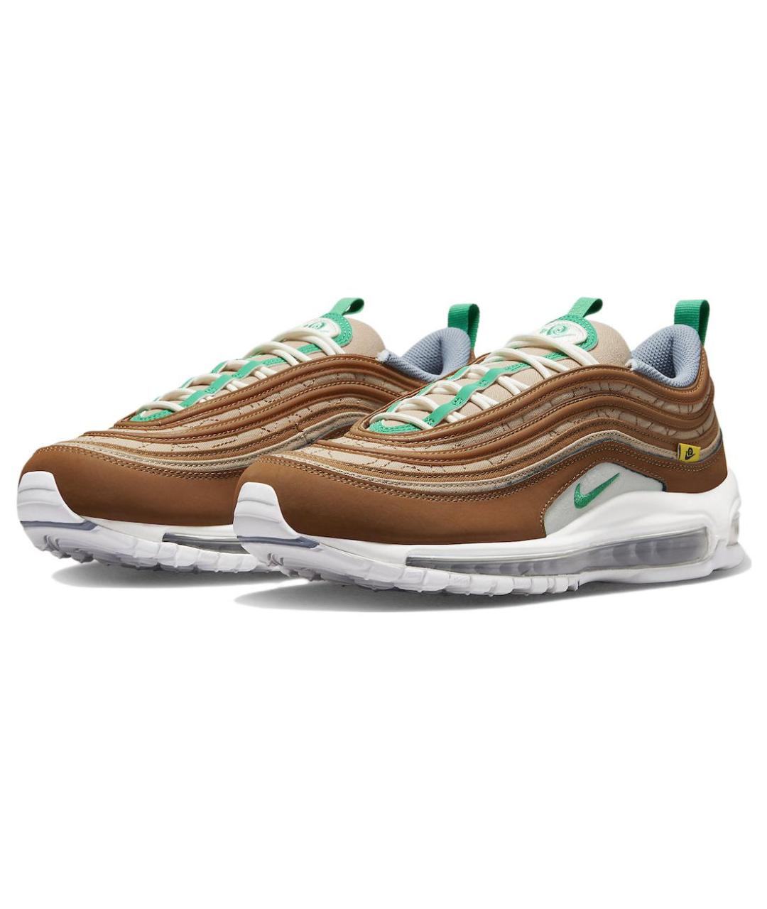 NIKE Коричневые низкие кроссовки / кеды, фото 4
