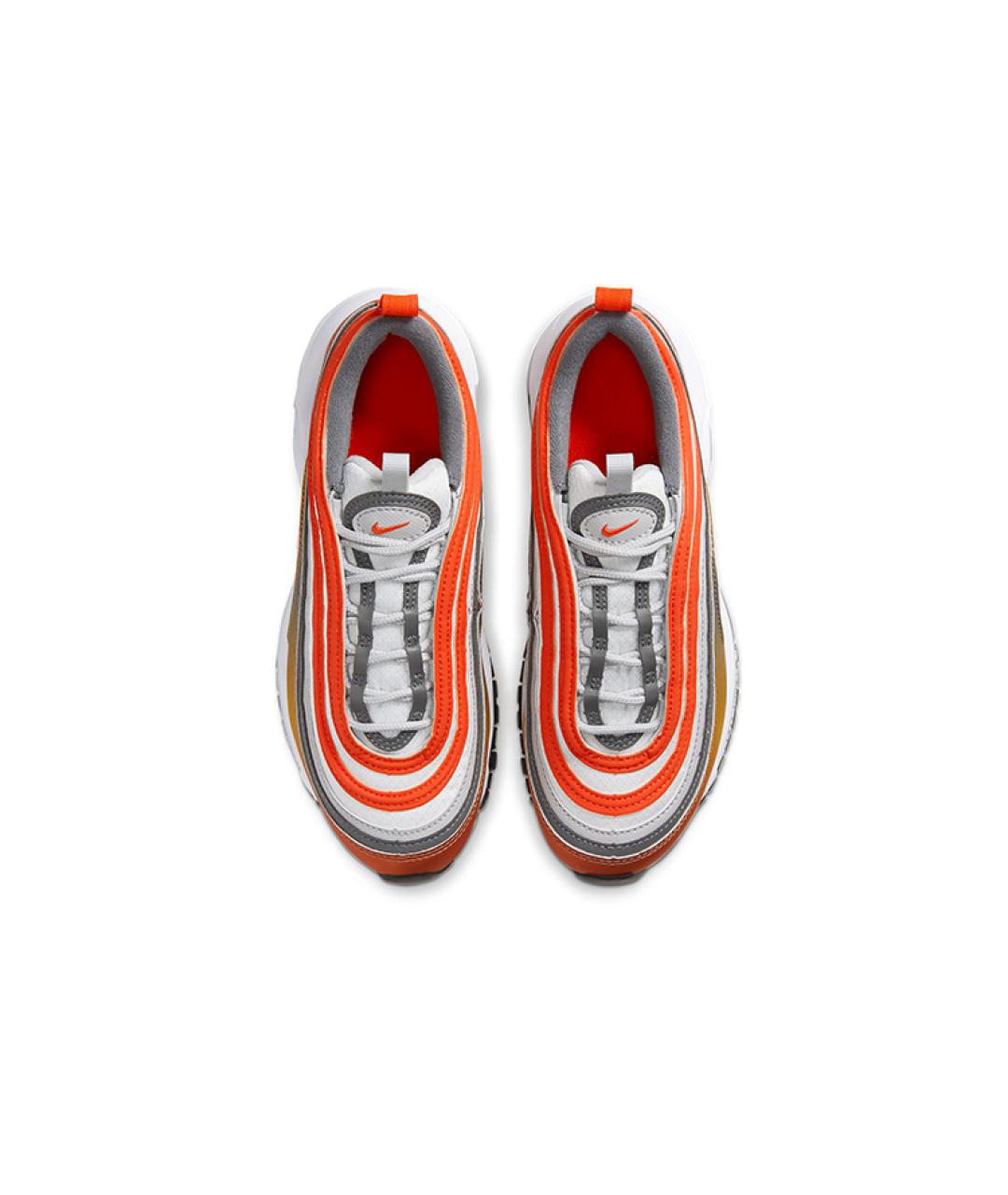 NIKE Оранжевые текстильные кроссовки, фото 4