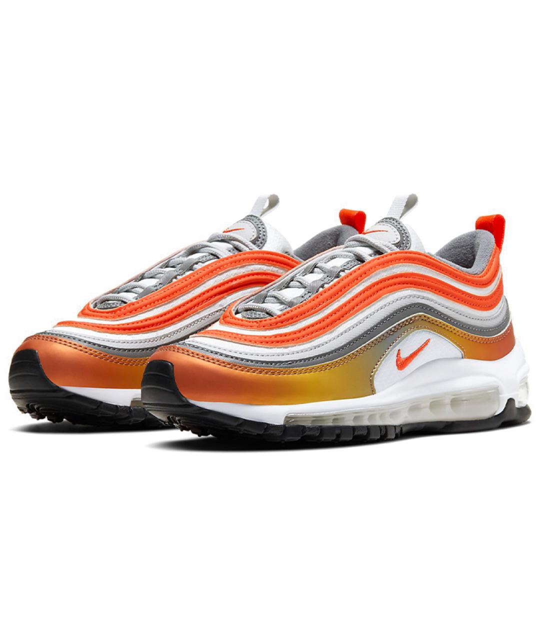NIKE Оранжевые текстильные кроссовки, фото 3