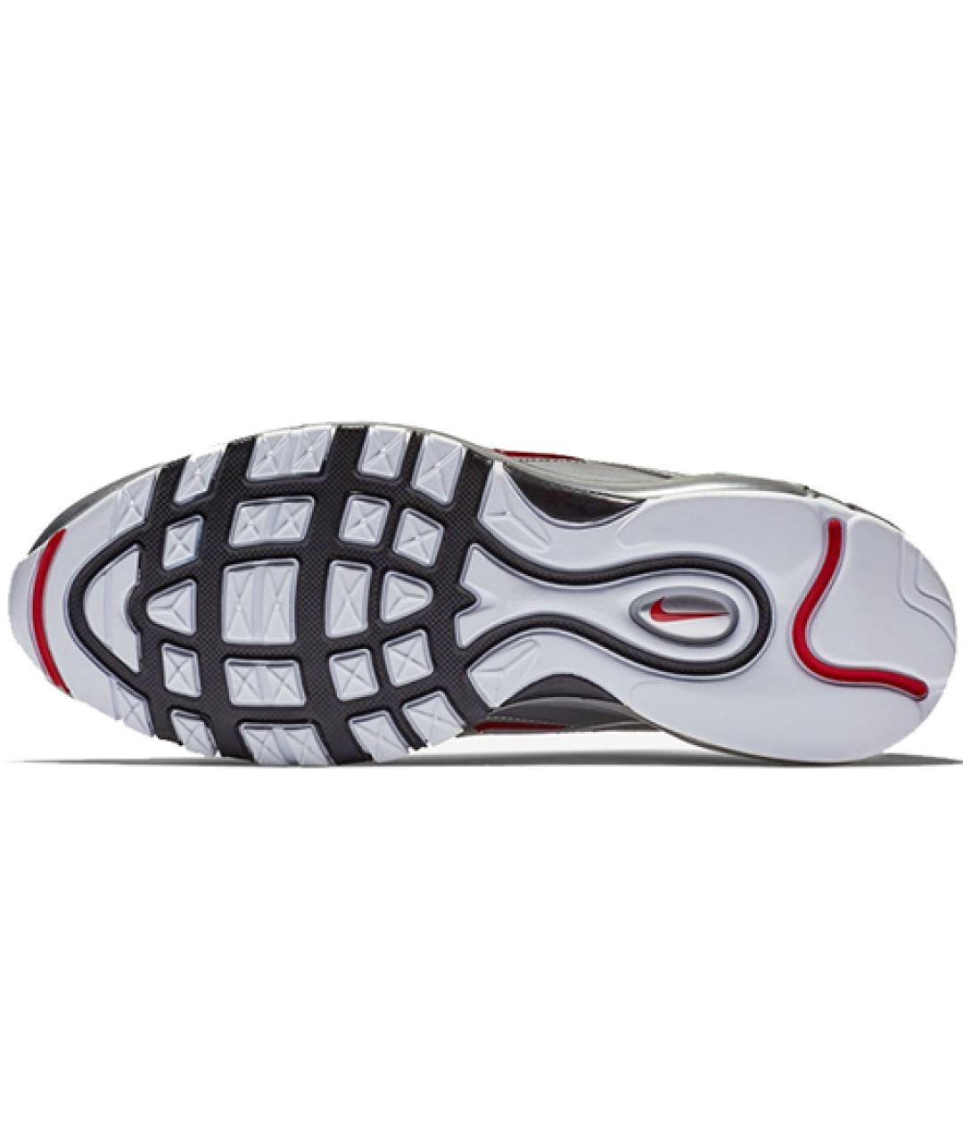 NIKE Серебряные кожаные кроссовки, фото 4
