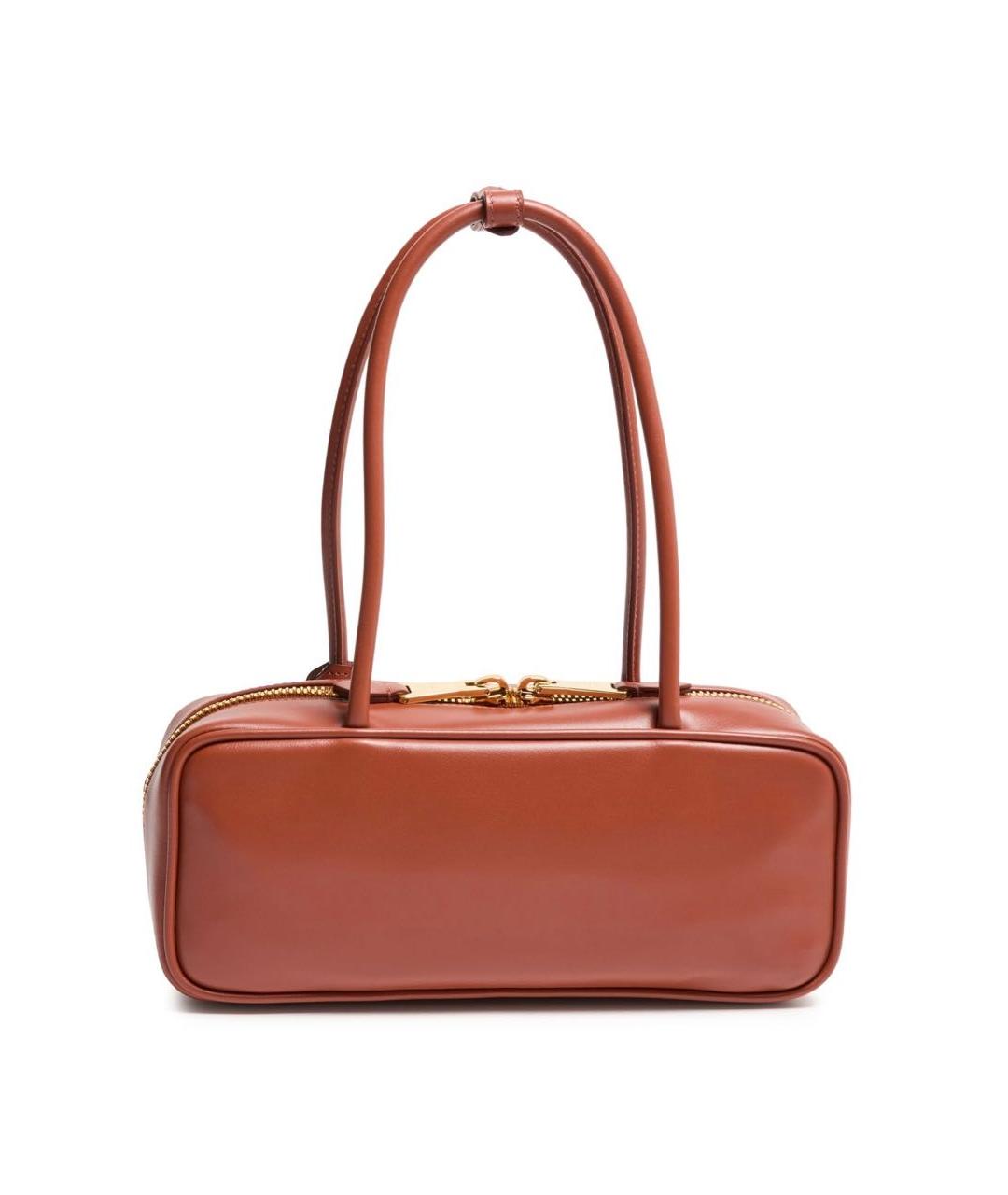 MIU MIU Коричневая кожаная сумка через плечо, фото 3