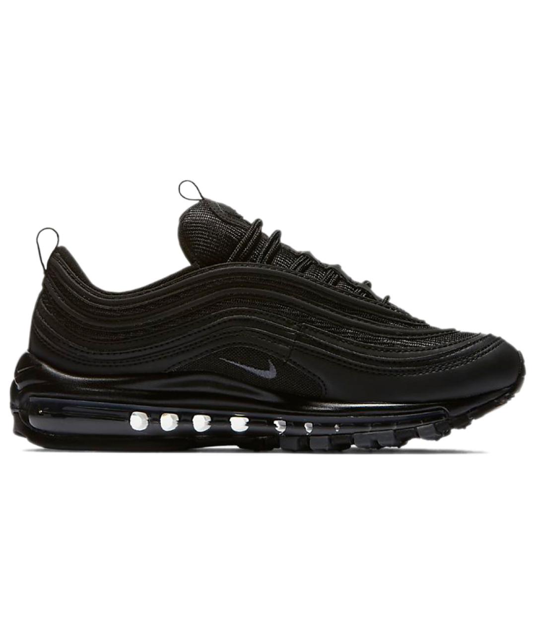 NIKE Черные кожаные кроссовки, фото 1