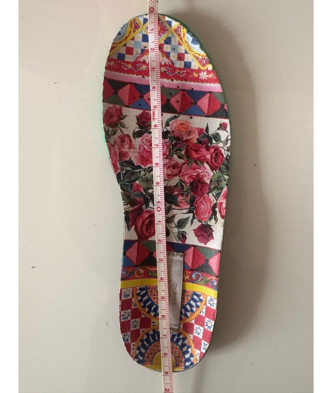 DOLCE&GABBANA Красные кожаные лоферы и мокасины, фото 5