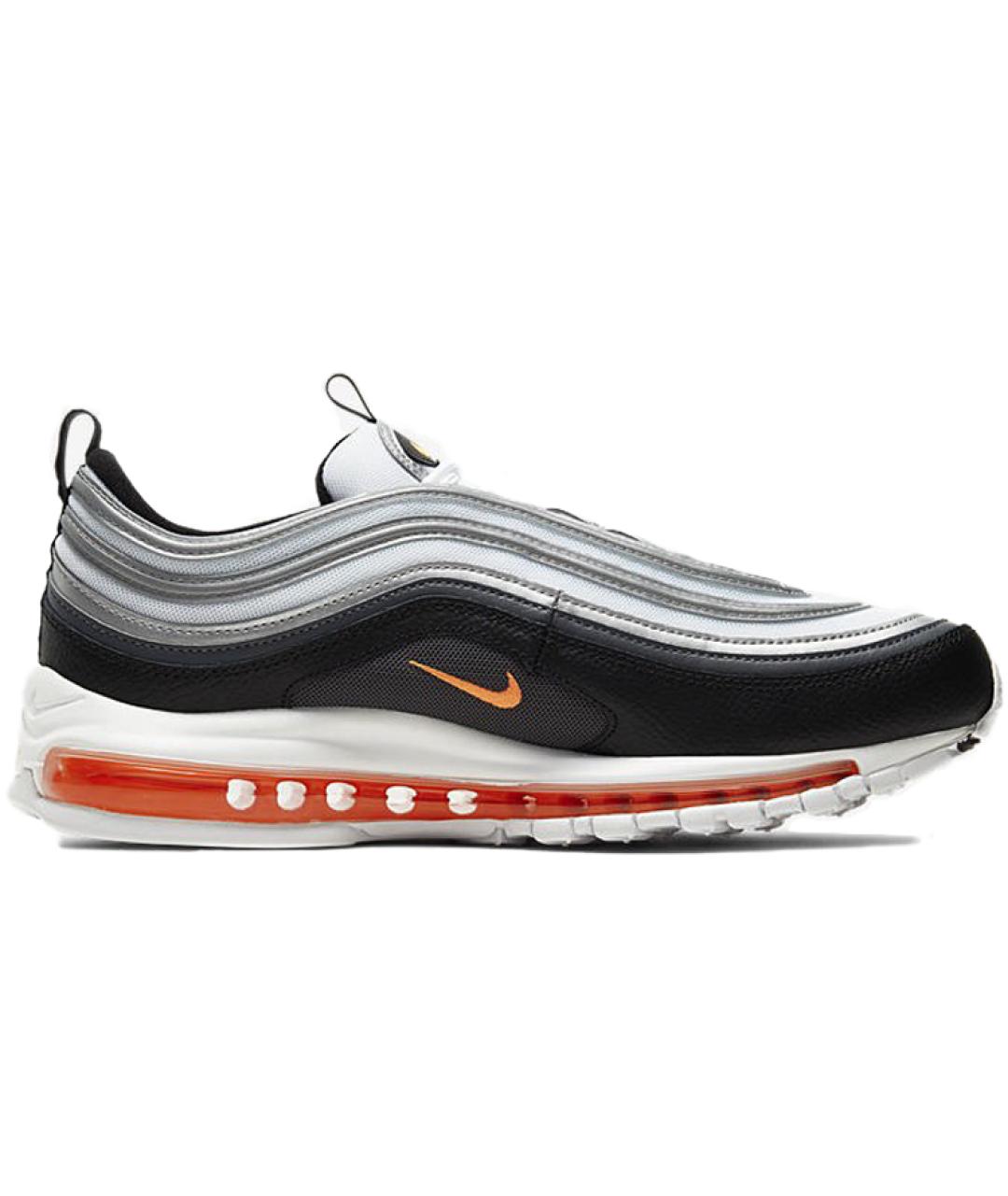 NIKE Черные кожаные низкие кроссовки / кеды, фото 1