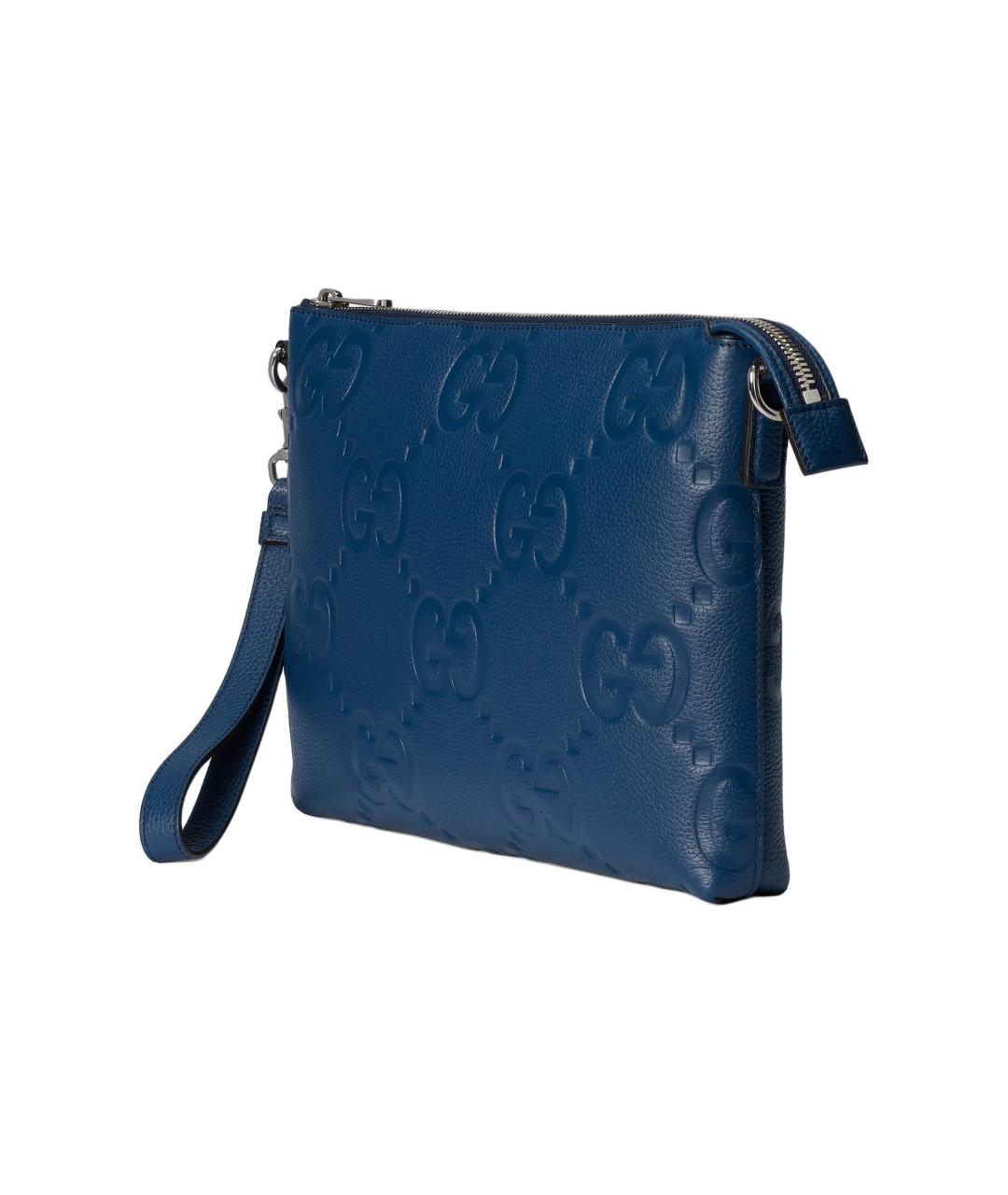 GUCCI Синяя кожаная папка для документов, фото 4