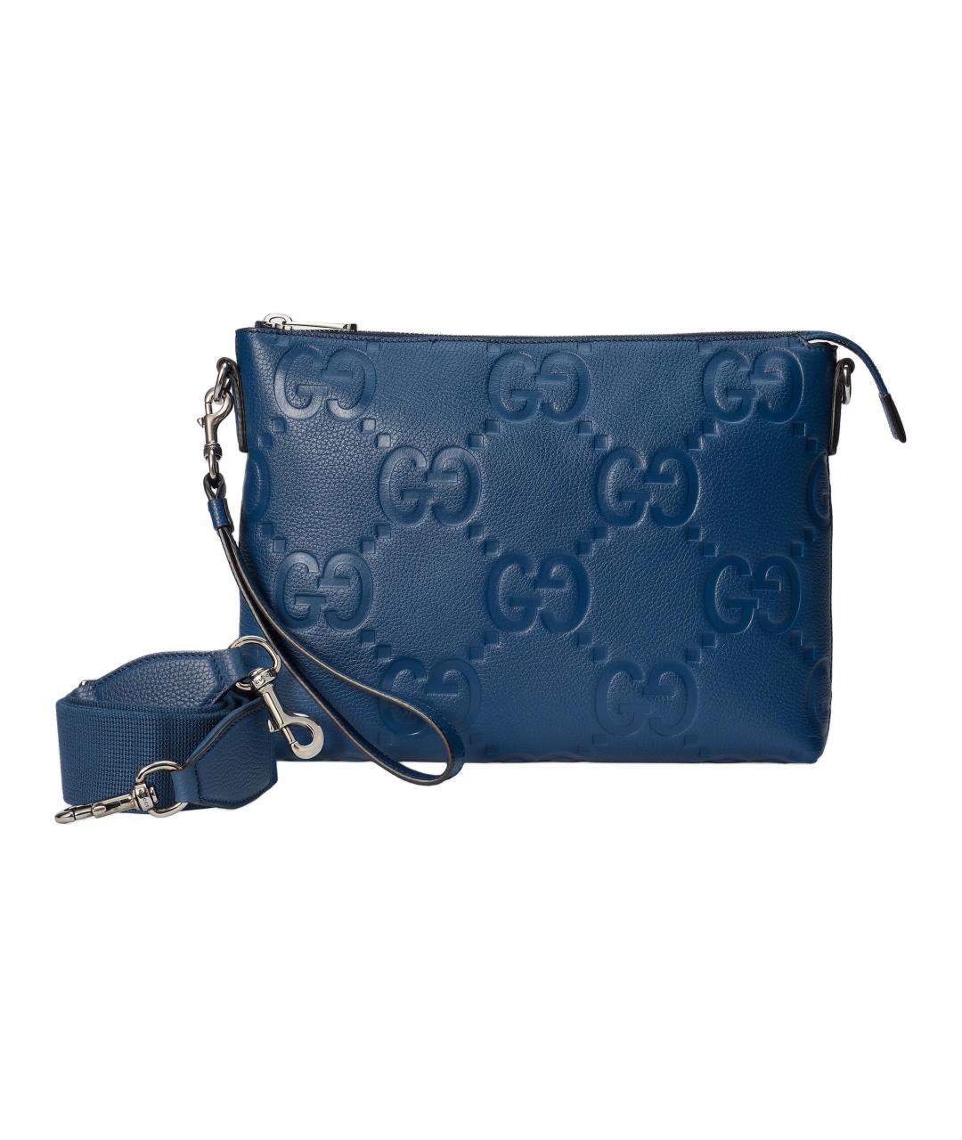 GUCCI Синяя кожаная папка для документов, фото 2