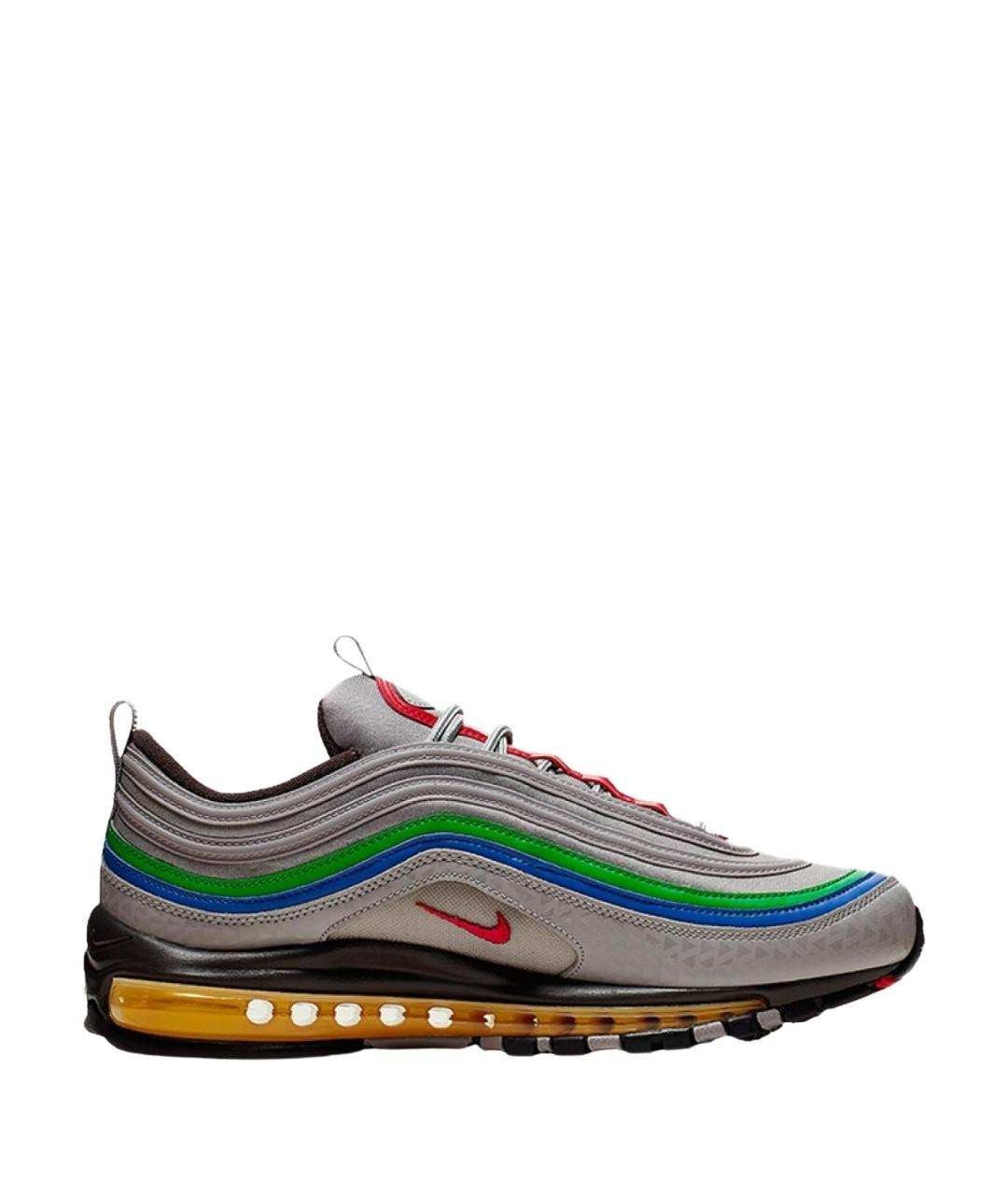 NIKE Серые текстильные низкие кроссовки / кеды, фото 1
