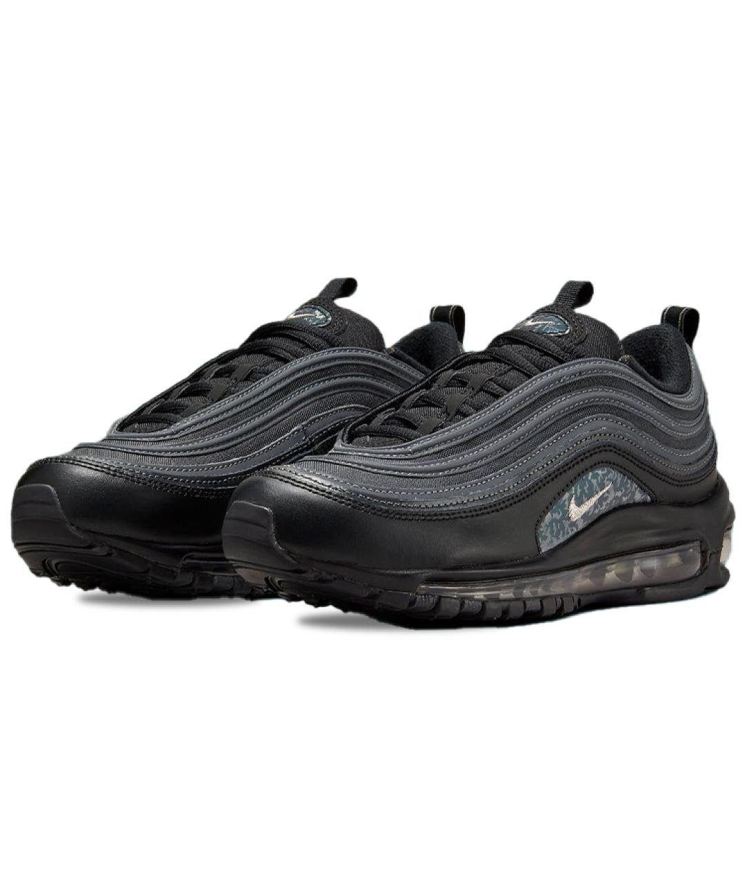 NIKE Черные кожаные кроссовки, фото 3