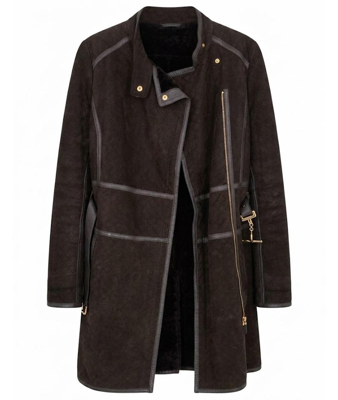 GUCCI Коричневая кожаная дубленка, фото 1