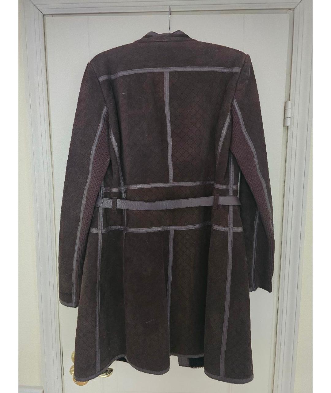 GUCCI Коричневая кожаная дубленка, фото 2