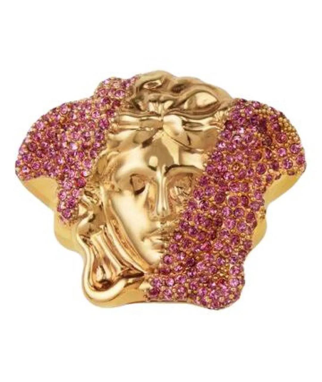 VERSACE Золотое латунное кольцо, фото 7