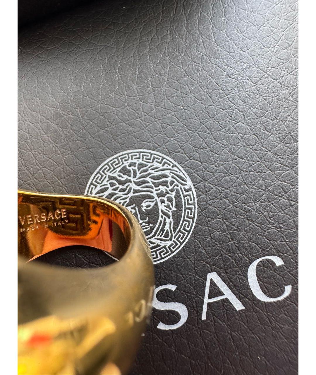 VERSACE Золотое латунное кольцо, фото 6