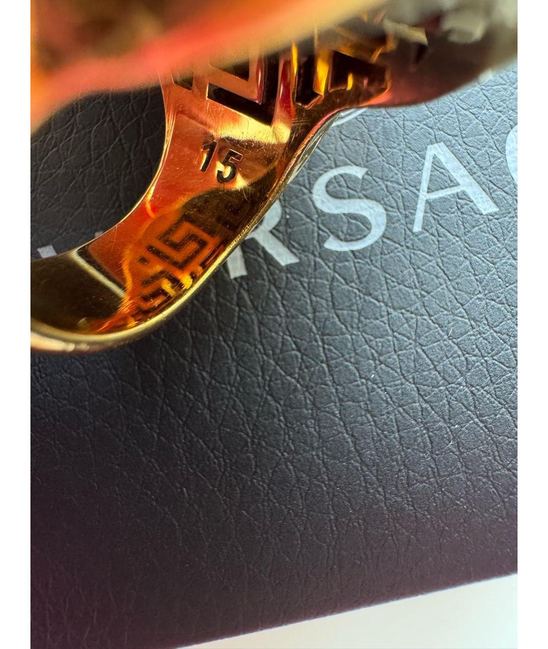 VERSACE Золотое латунное кольцо, фото 5
