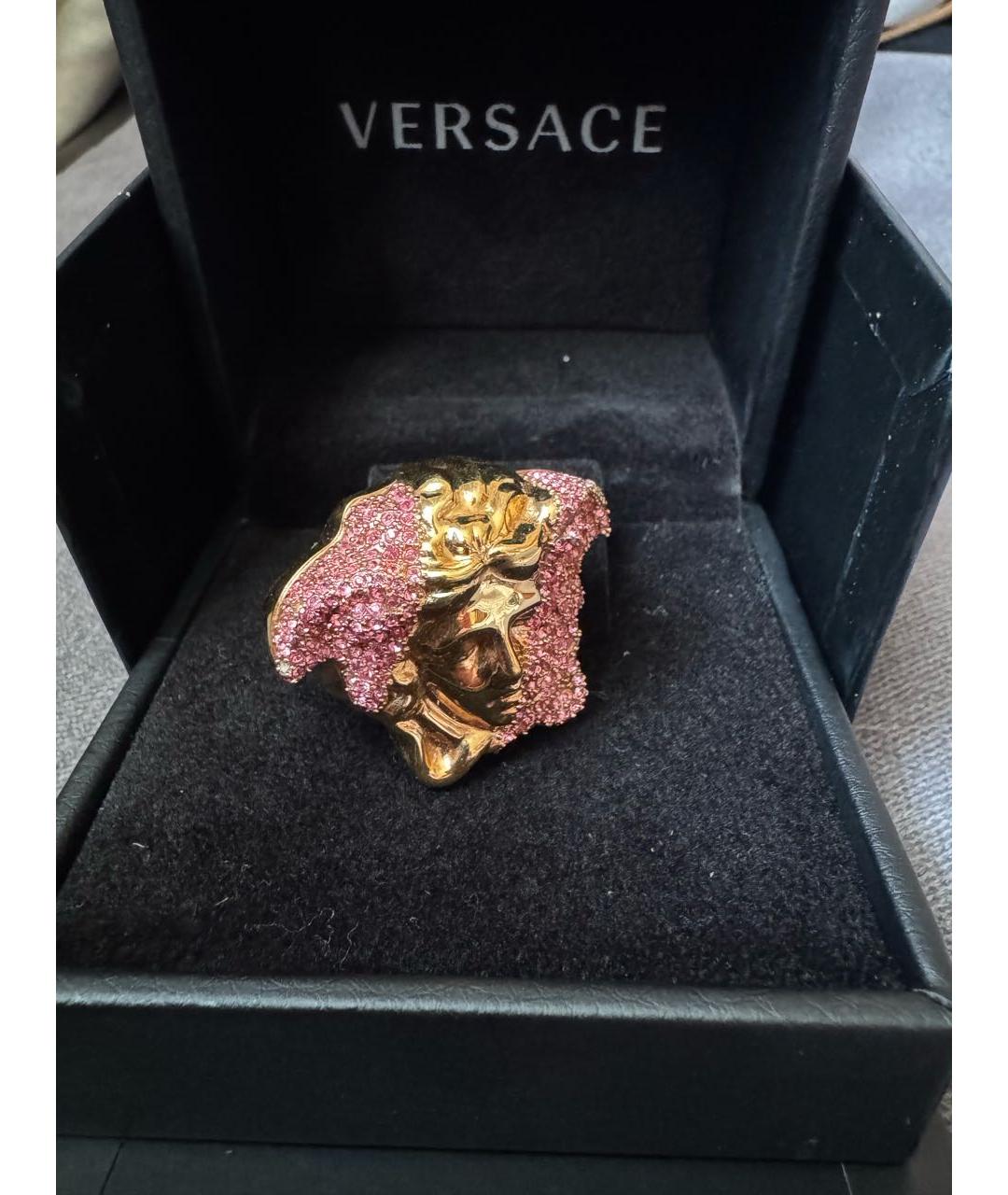 VERSACE Золотое латунное кольцо, фото 2