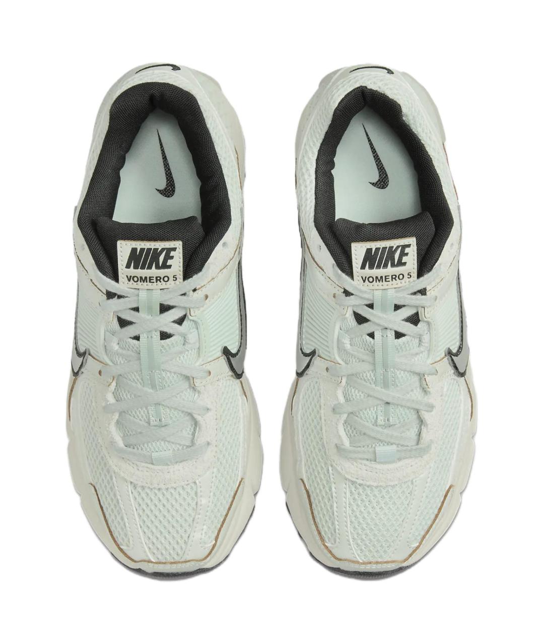 NIKE Зеленые кожаные кроссовки, фото 5