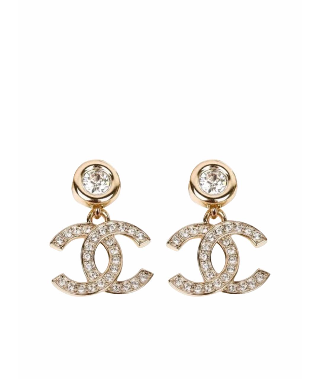 CHANEL Золотые серьги, фото 1