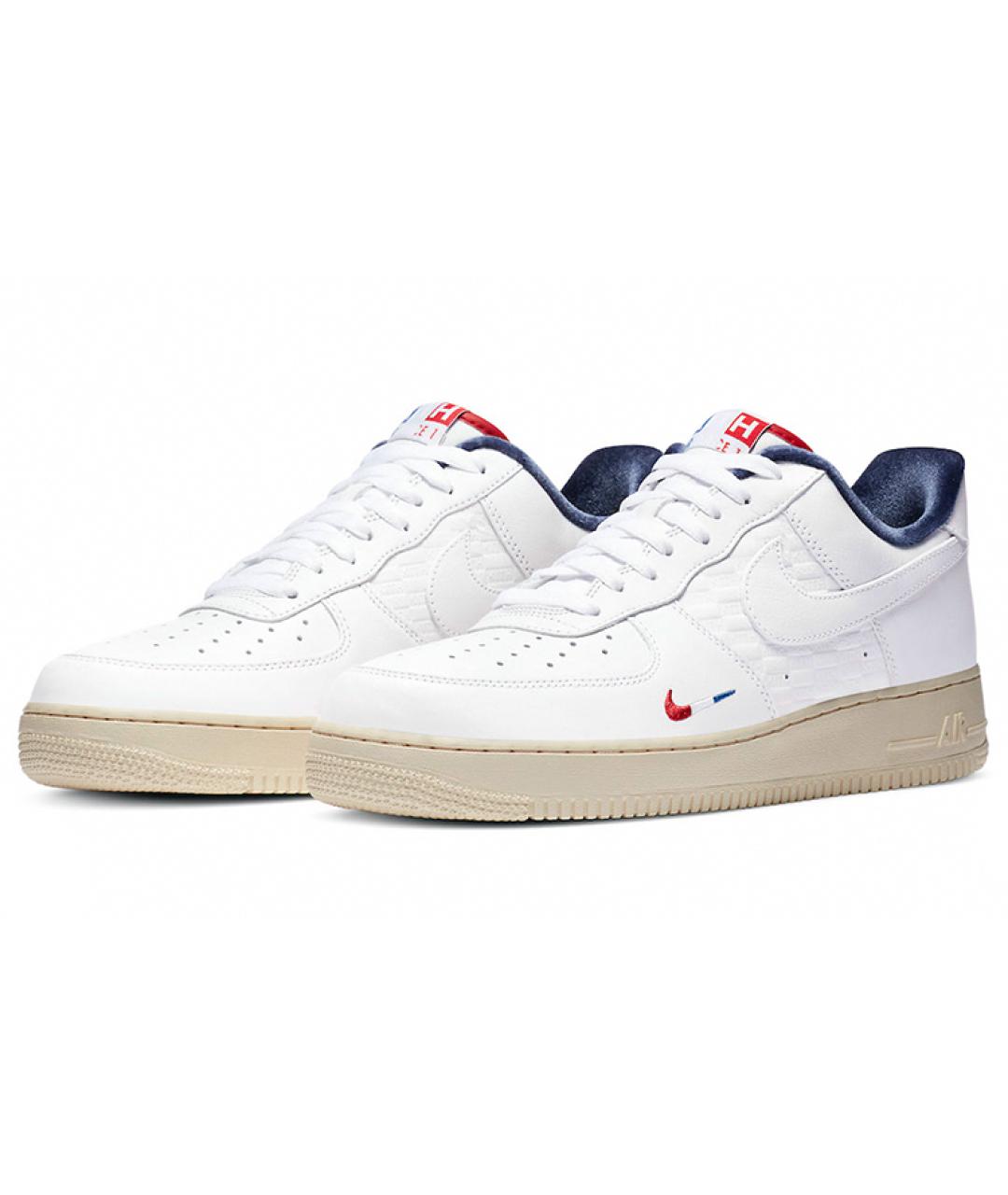 NIKE Белые кожаные кроссовки, фото 4