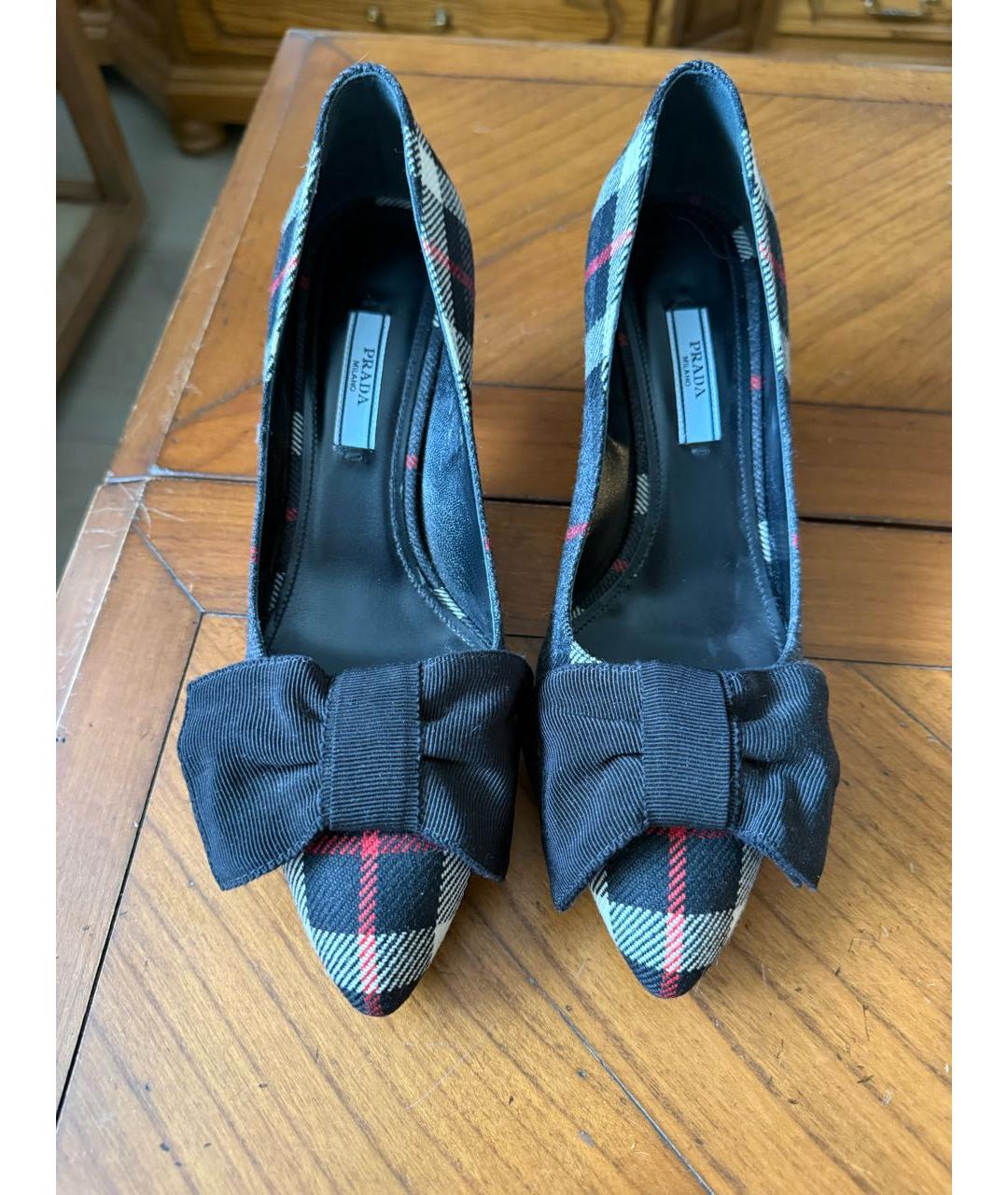 PRADA Мульти текстильные туфли, фото 2