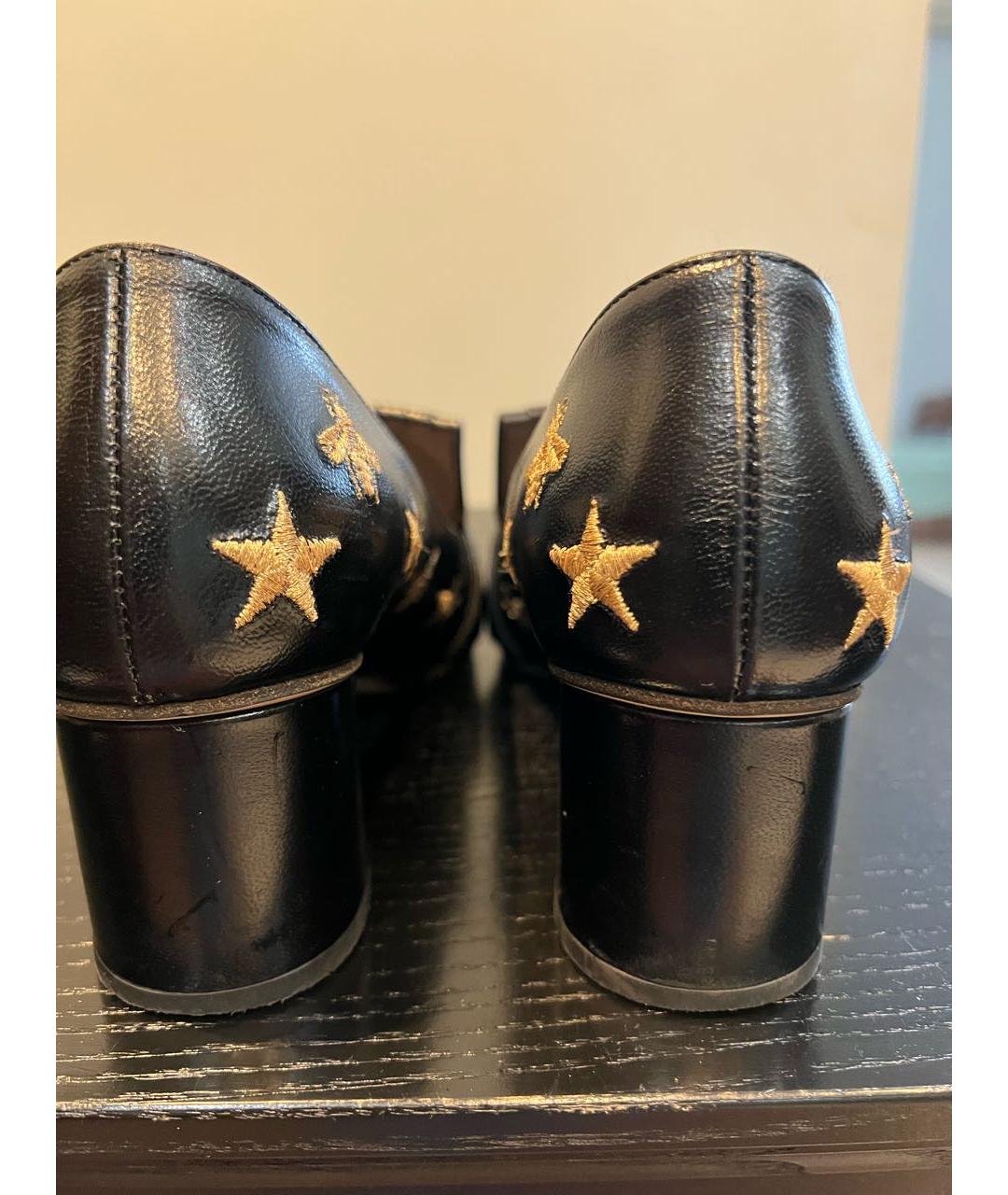 GUCCI Черные кожаные туфли, фото 4