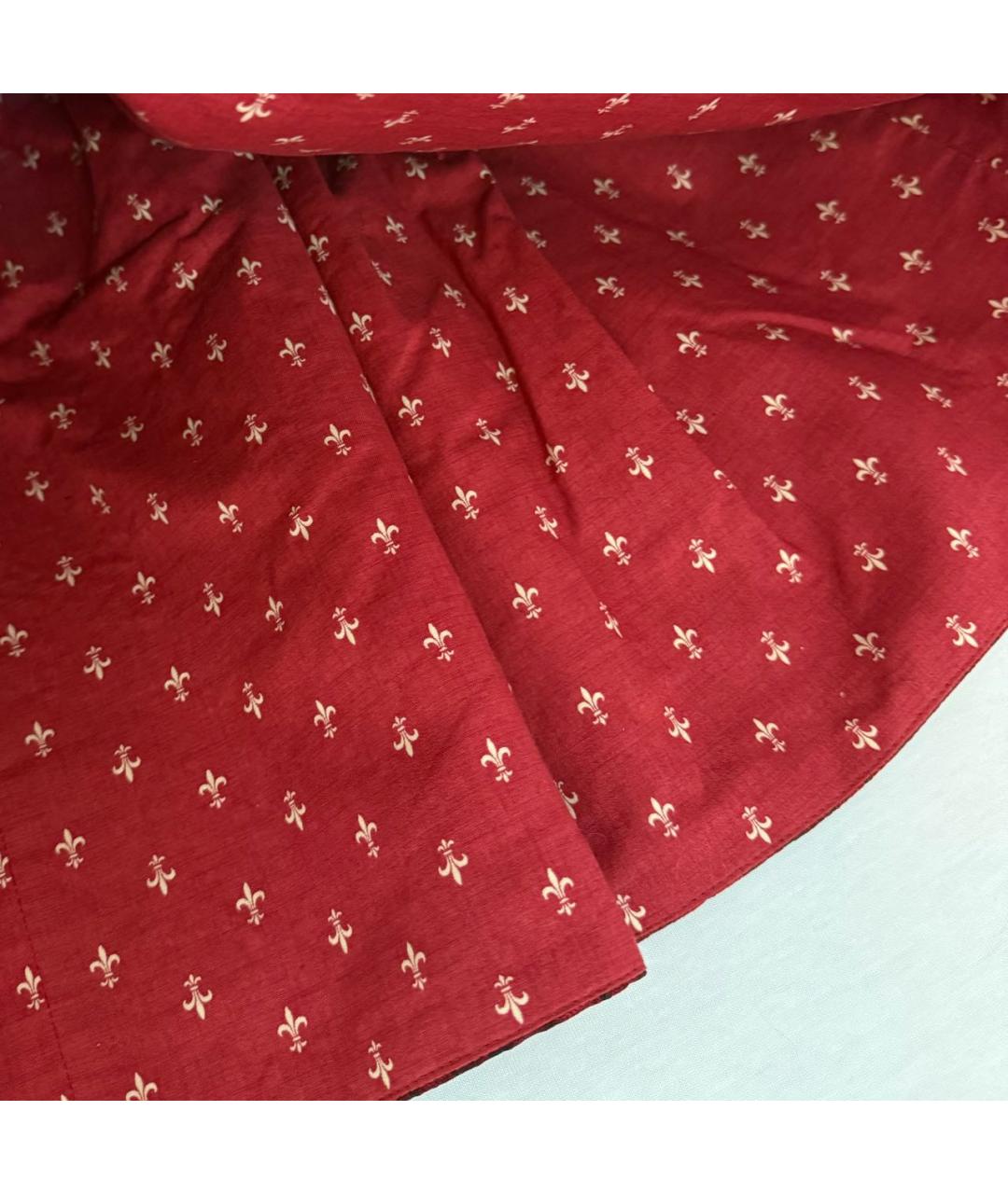 ULYANA SERGEENKO Бордовая полиэстеровая юбка мини, фото 4